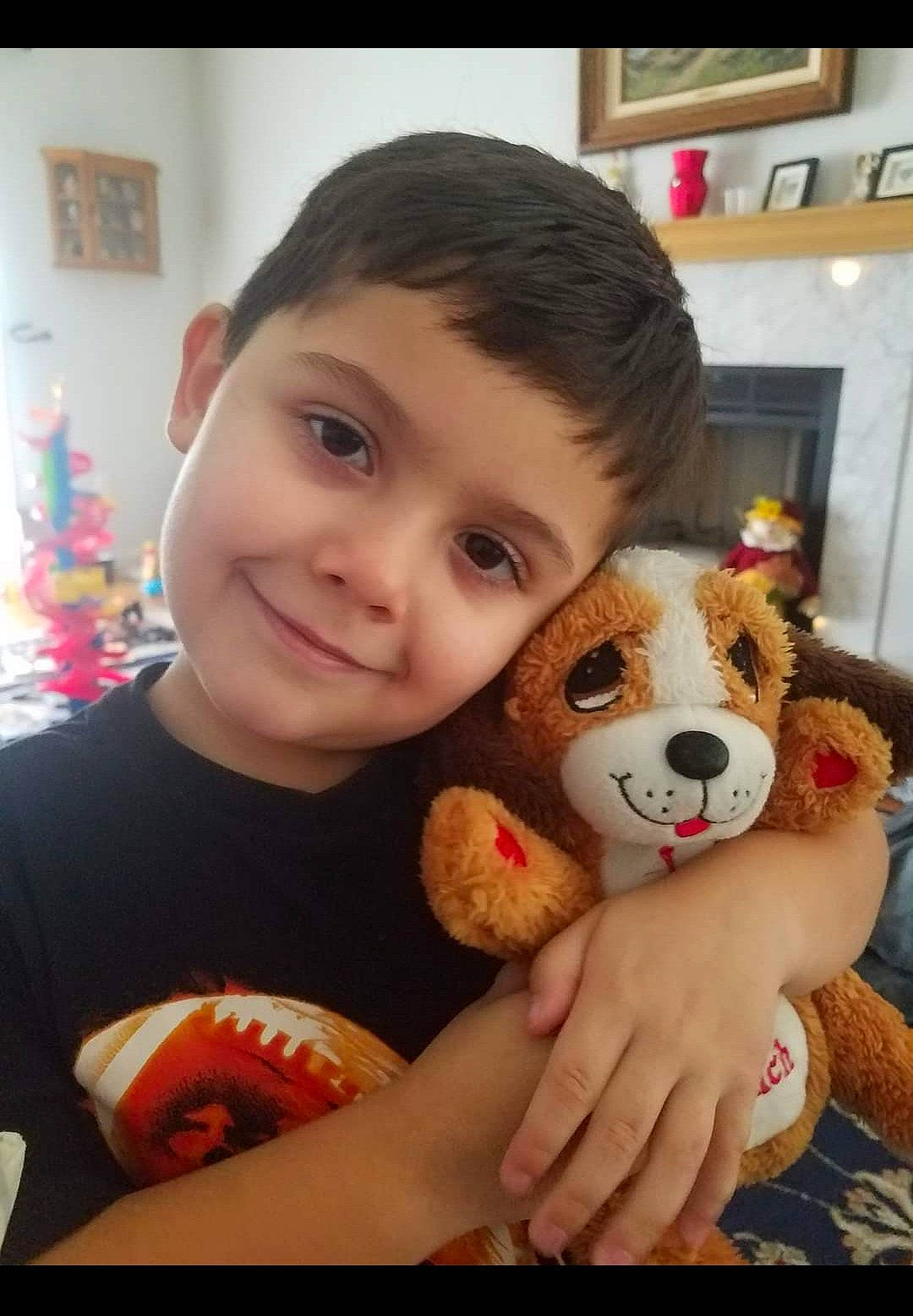 Julien joined the competition — help win amazing prizes! child, companion_dog, head, joy, nose, person, plush, puppy_love, stuffed_toy, teddy_bear, toddler, toy