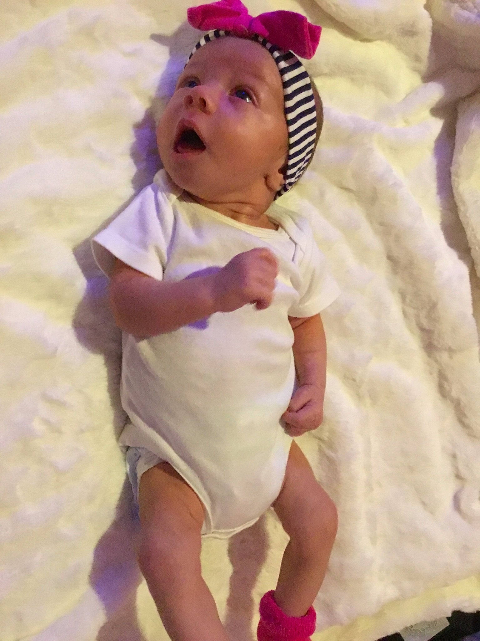 Gabby is registered to the contest to win money with this photo: baby, baby_toddler_clothing, child, headgear, person, smile, toddler