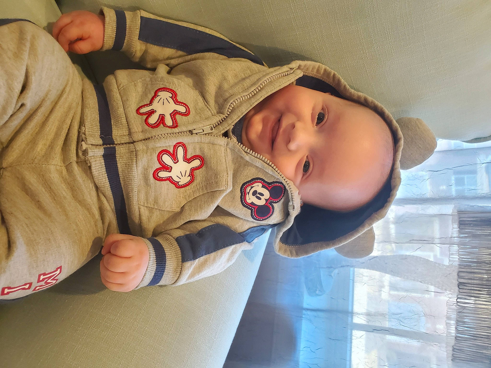 Ayden is registered to the contest to win money with this photo: baby, baby_toddler_clothing, carmine, cheek, child, chin, comfort, eye, fun, happy, hat, head, headgear, joy, mouth, nose, person, room, skin, sleeve