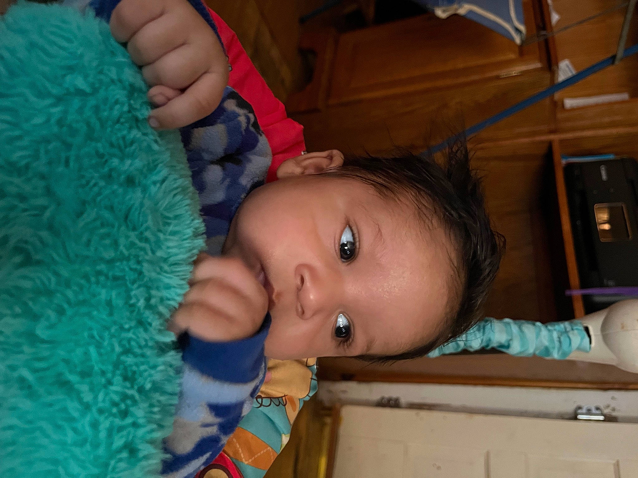 Kentrell joined the competition — help win amazing prizes! baby, baby_toddler_clothing, cheek, chin, eye, eyebrow, eyelash, face, finger, forehead, hand, head, iris, mammal, mouth, nose, person, shipping_box, skin, vertebrate