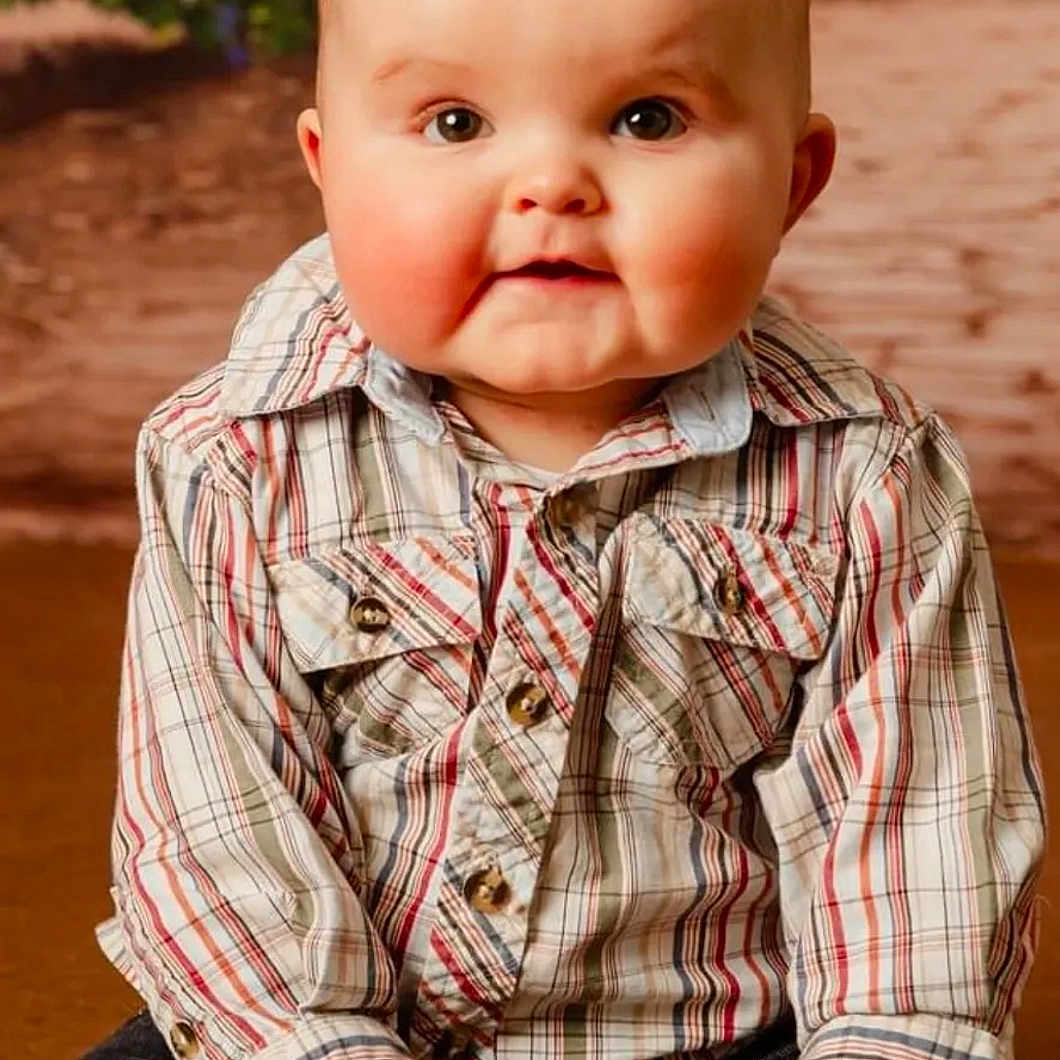 Kayden is registered to the contest to win money with this photo: baby, babylaughing, blonde, clothing, face, frown, hair, happy, head, jeans, pants, person, photography, portrait, sad, shirt, shorts, sitting, sleeve, smile