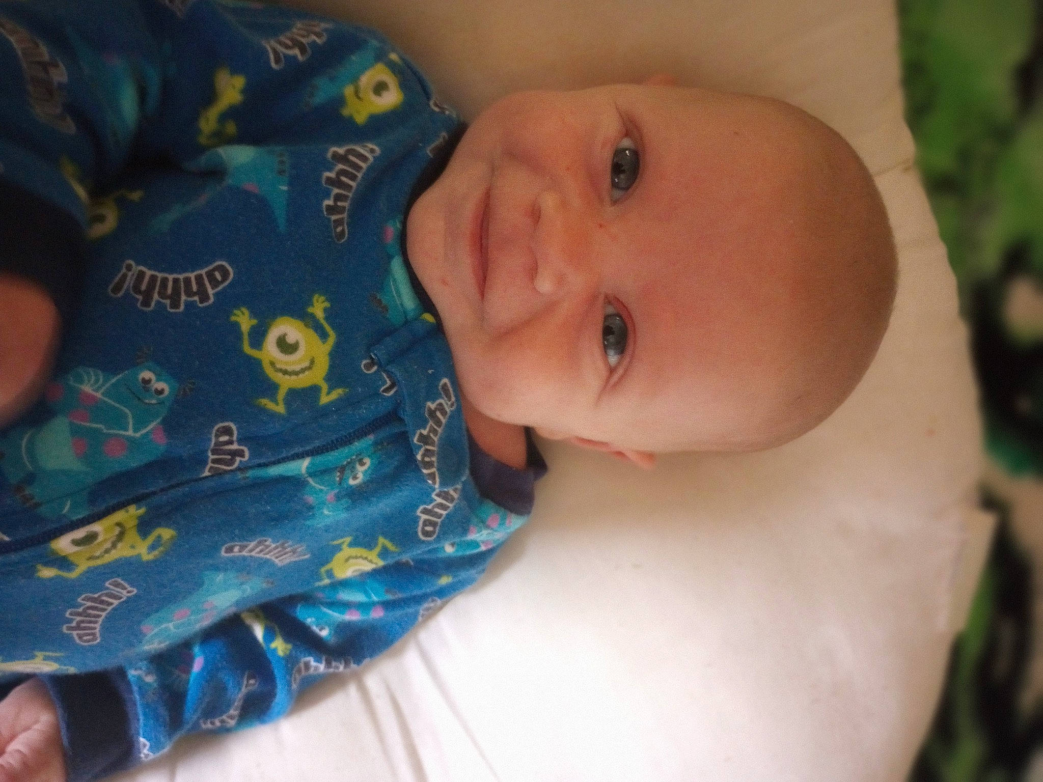 Layne is registered to the contest to win money with this photo: baby, baby_products, baby_toddler_clothing, cheek, chest, child, eye, eyelash, fun, happy, iris, lip, mouth, neck, nose, person, skin, sleeve, smile, thumb