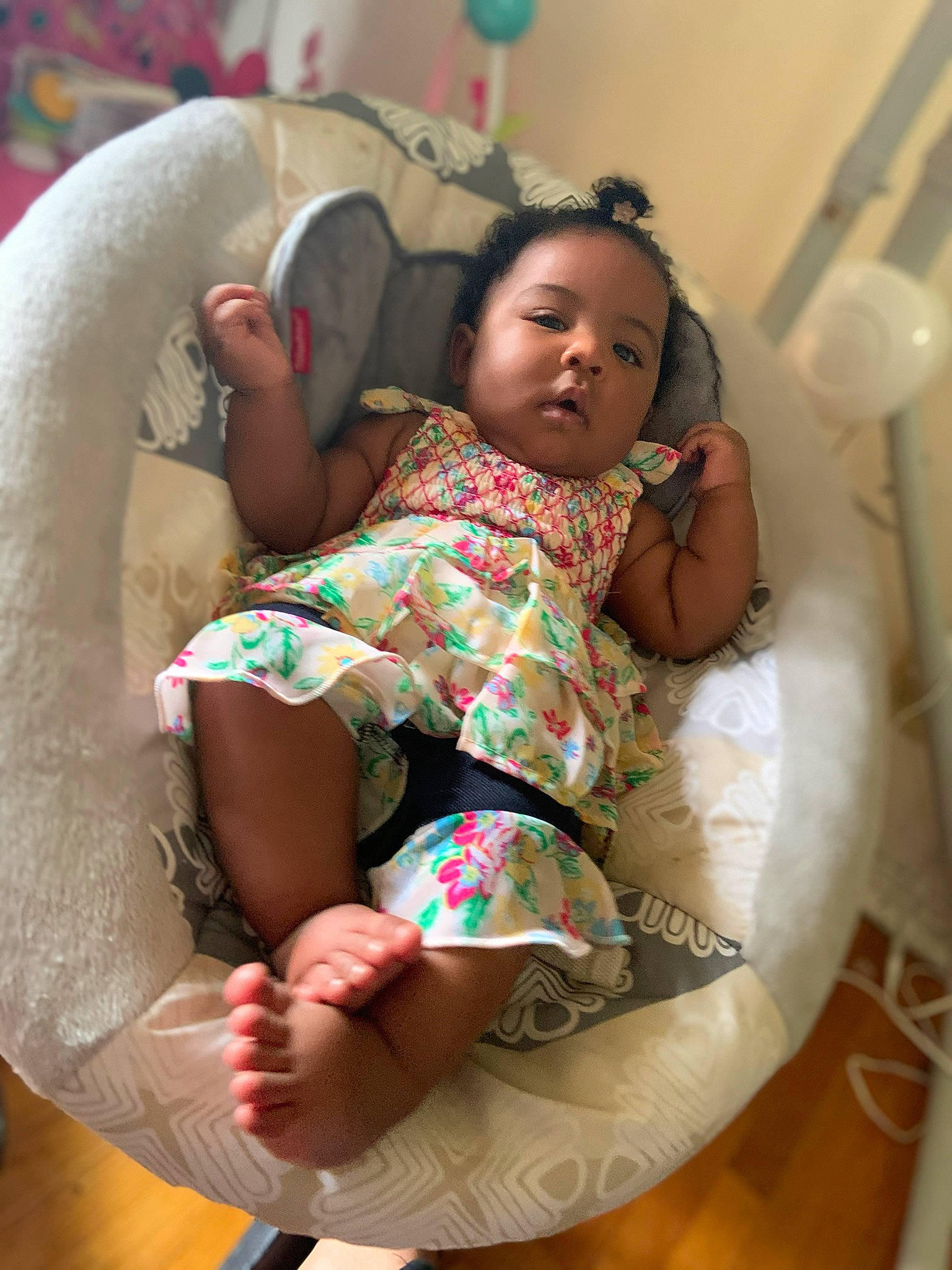 Londynn joined the competition — help win amazing prizes! baby, birth, child, comfort, finger, leg, person, product, sitting, skin, toddler