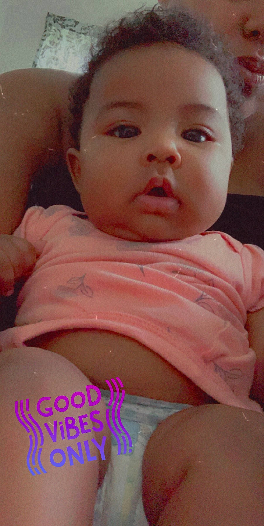 Londynn joined the competition — help win amazing prizes! baby, cheek, child, eye, eyebrow, face, finger, forehead, head, iris, lip, mouth, neck, nose, person, pink, skin, thumb, toddler