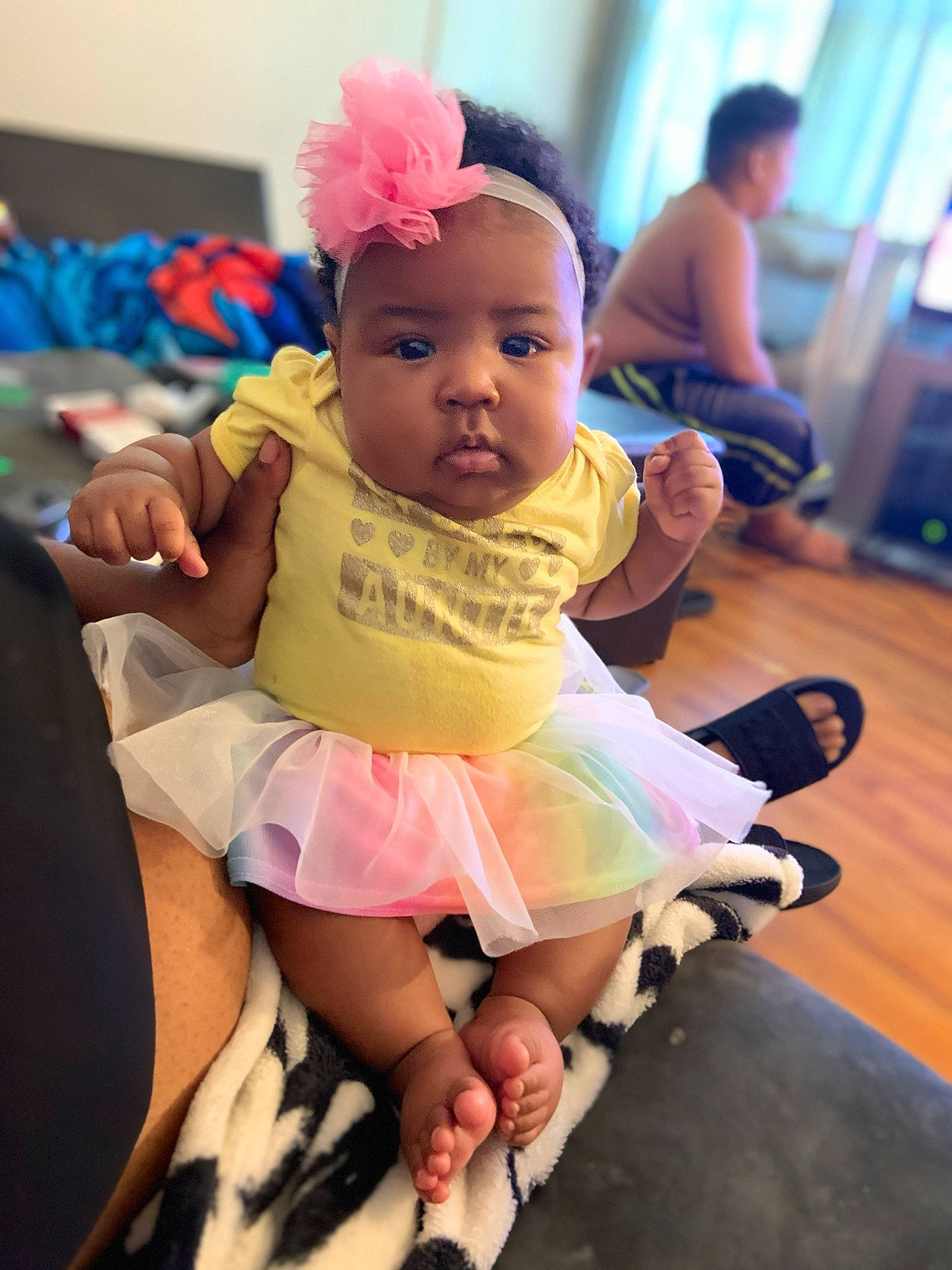 Londynn joined the competition — help win amazing prizes! baby, child, hair_accessory, headband, headwear, person, pink, skin, toddler