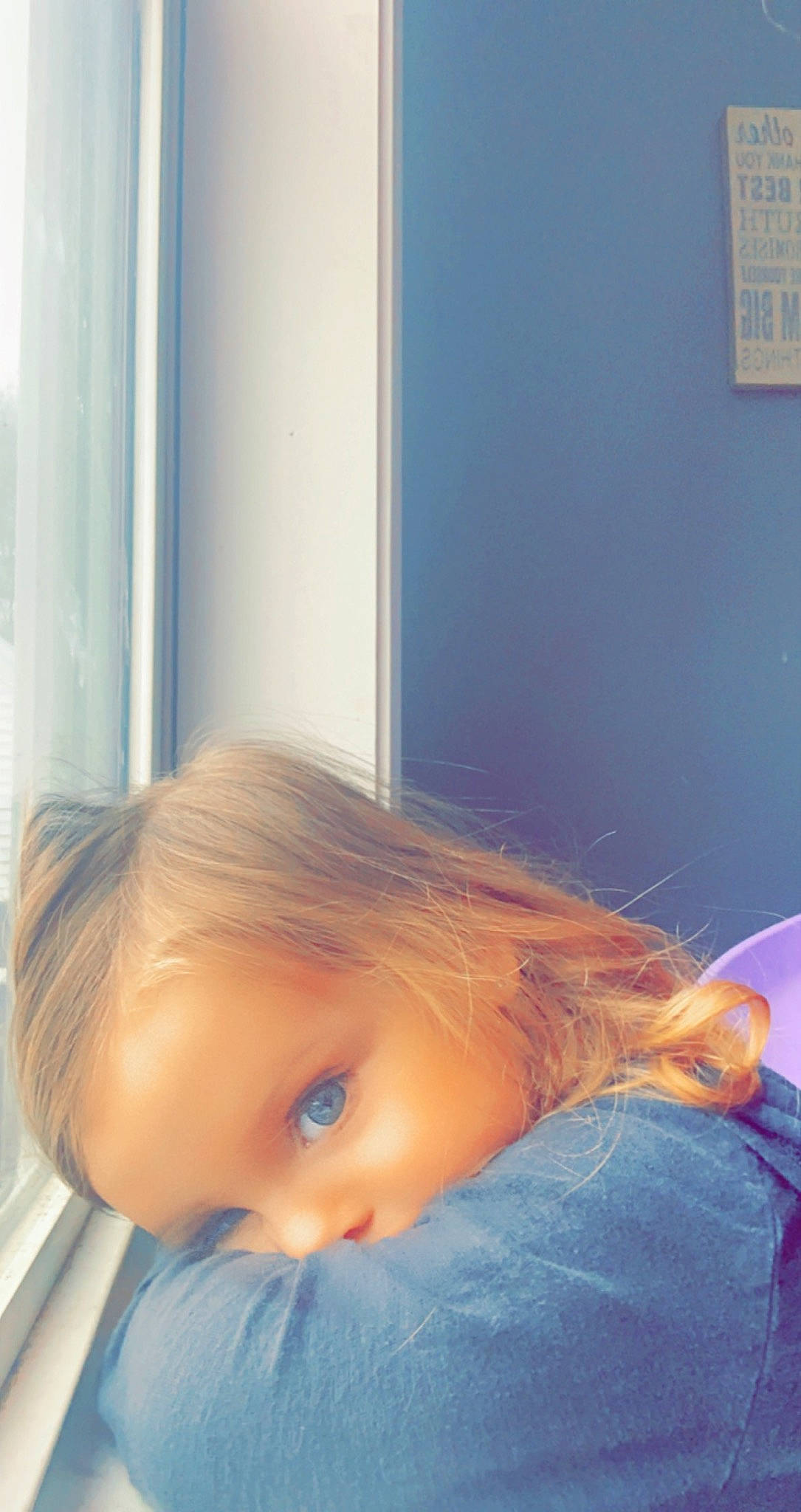 Arabella is registered to the contest to win money with this photo: blue, brown_hair, cheek, child, comfort, doll, electric_blue, eyelash, flooring, fur, iris, material_property, nose, person, picture_frame, room, toddler, toy, wood