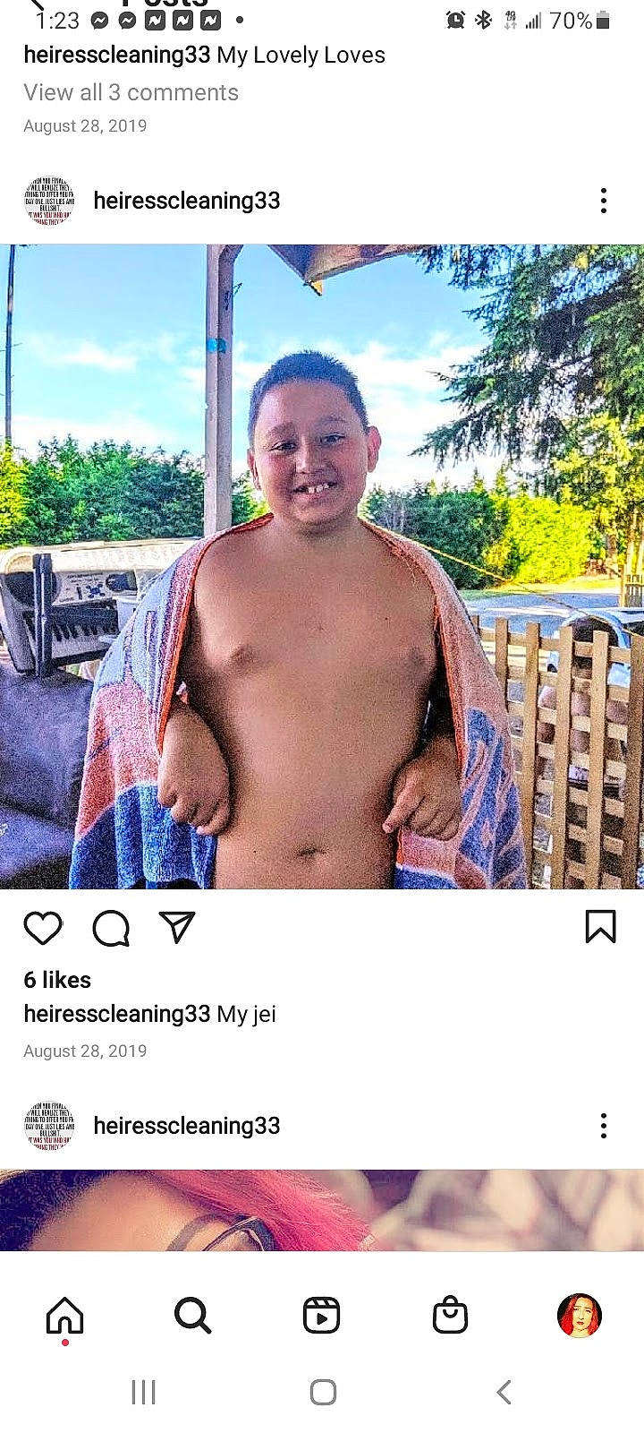 Jeihven is registered to the contest to win money with this photo: abdomen, adaptation, barechested, beard, chest, cloud, facial_hair, fun, happy, human_body, joy, leisure, muscle, navel, person, photo_caption, room, sky, smile, travel