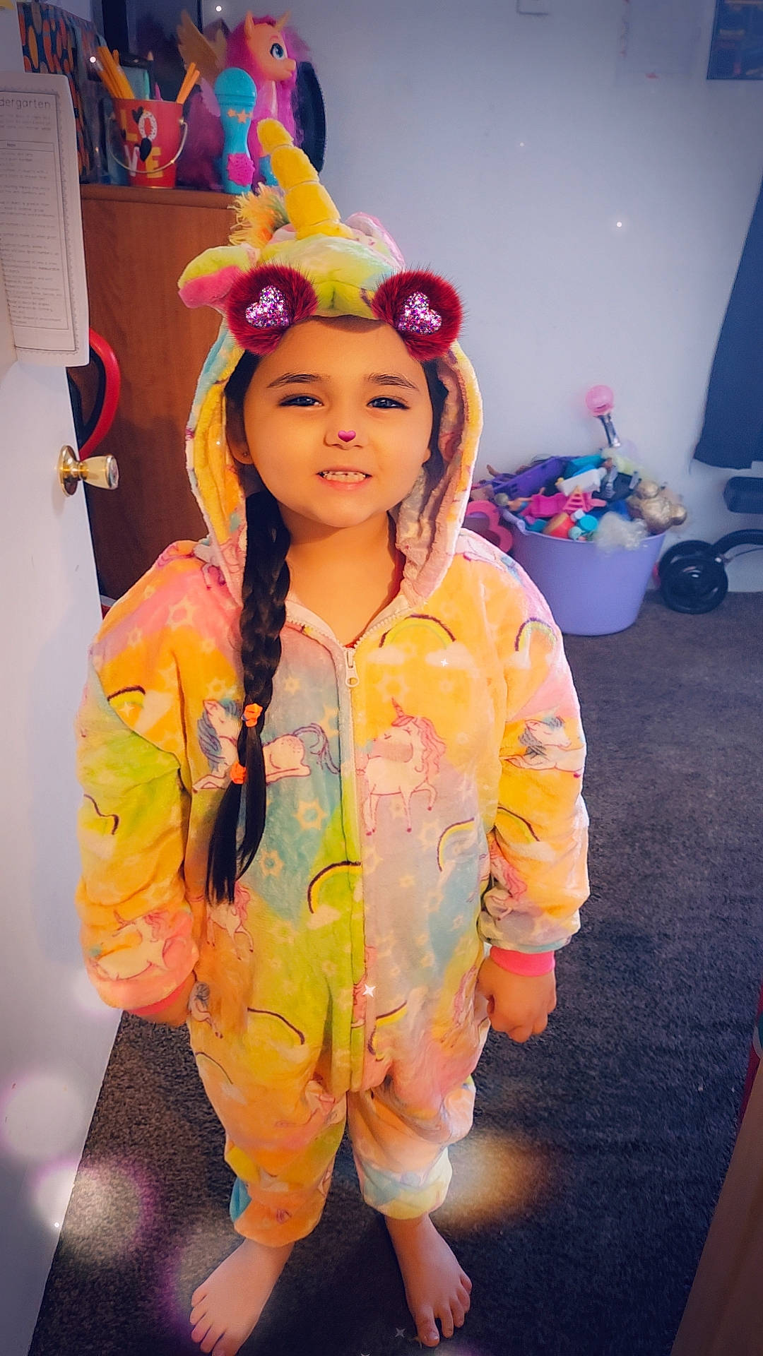 Paisley is registered to the contest to win money with this photo: child, clothing, costume, entertainment, event, eye, fashion_accessory, fashion_design, fun, headpiece, headwear, jewellery, magenta, makeover, peach, person, pink, purple, sleeve, textile