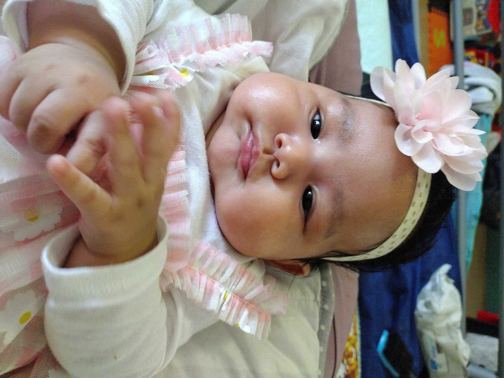 Ana joined the competition — help win amazing prizes! baby, baby_products, baby_toddler_clothing, cheek, child, chin, event, eye, eyelash, face, facial_expression, happy, hat, head, headwear, lip, mouth, nose, person, skin