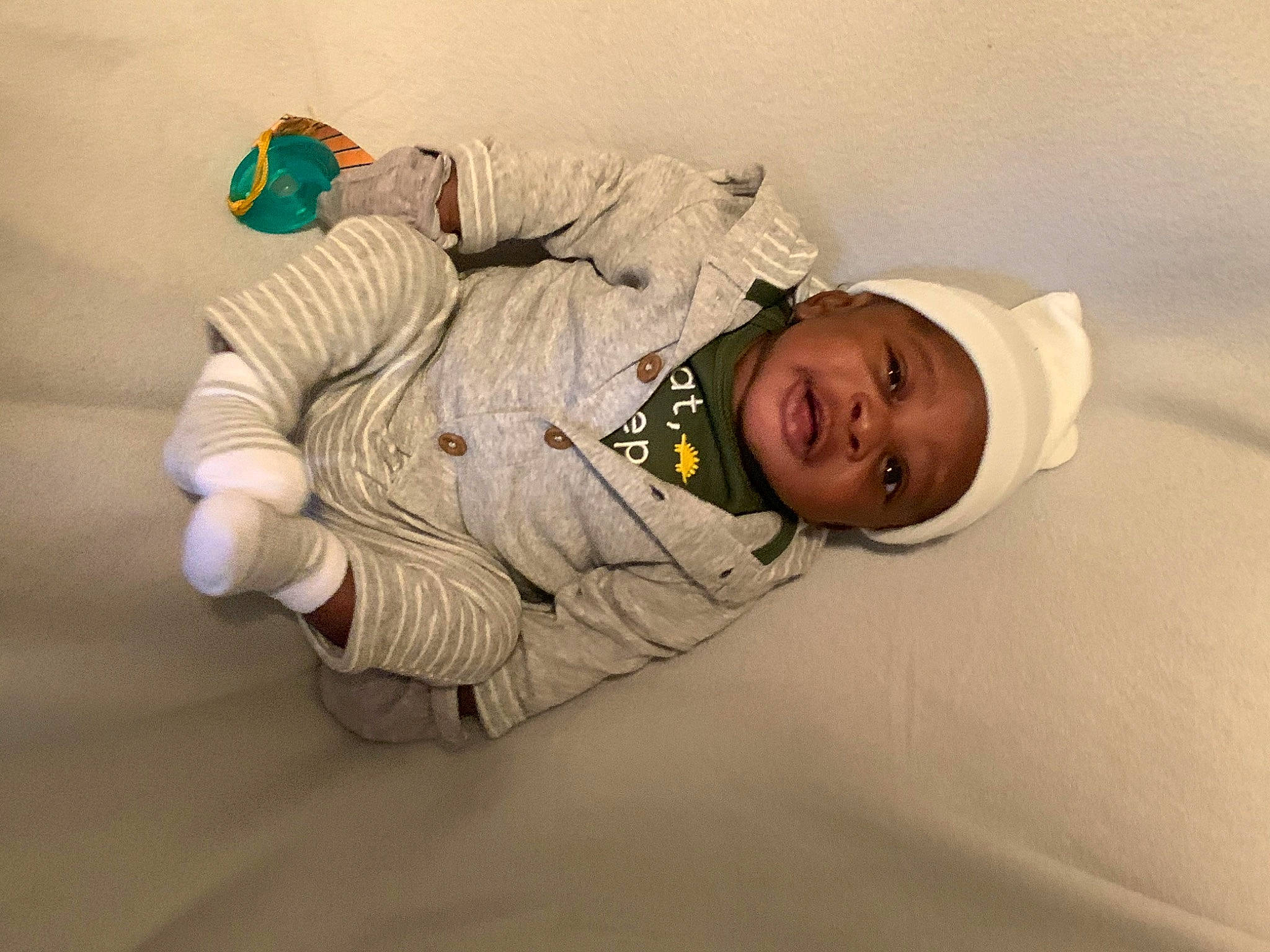 Asiah is registered to the contest to win money with this photo: baby, child, person