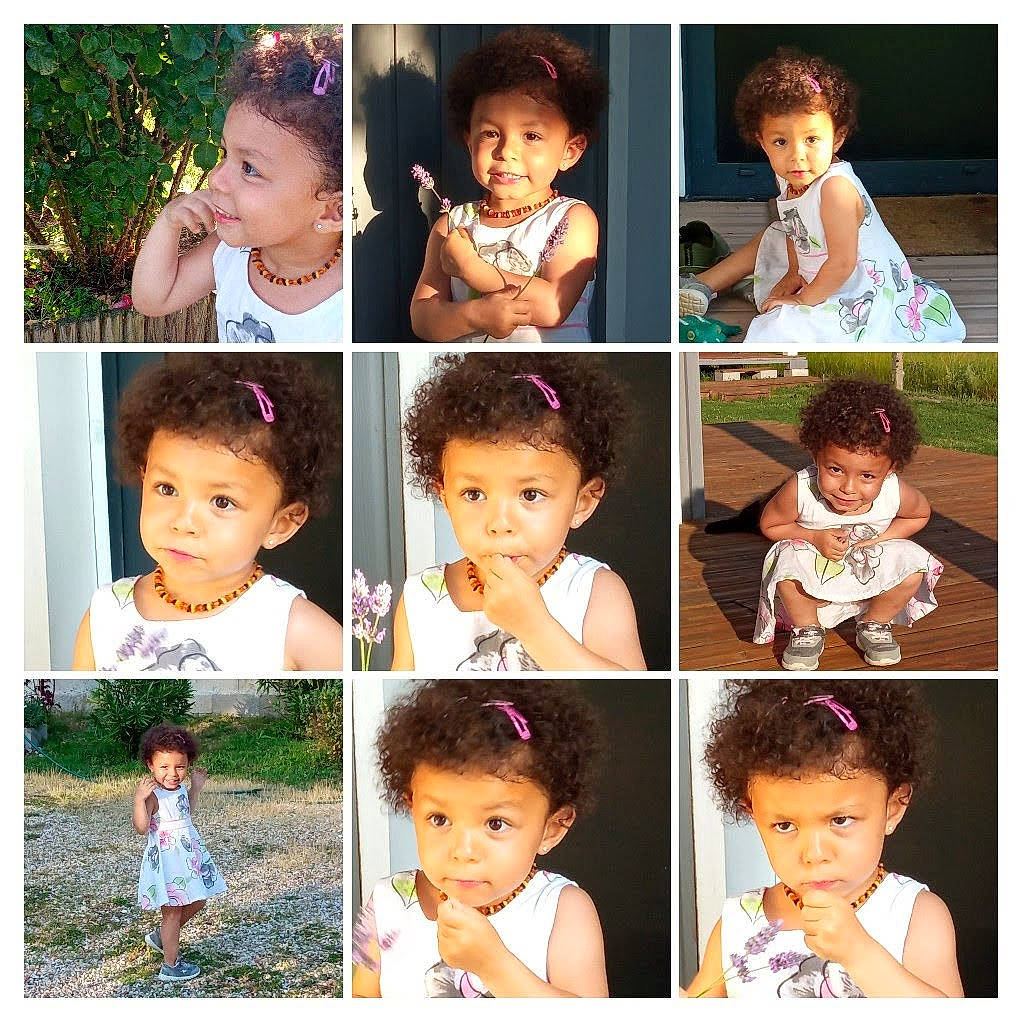 Maelle participe au concours pour gagner de l'argent avec cette photo : arm, art, chin, clothing, collage, face, facial_expression, gesture, hairstyle, happy, head, headwear, human, joy, neck, person, photograph, product, sharing, sleeve