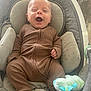 Finnick is registered to the contest to win money with this photo: baby, smiling, onesie, plush_toy, baby_seat, cozy, infant, happy, child, cushion, indoor, person, cute, playful, winking, soft_toy, comfortable, seat, young_child, infant_clothing