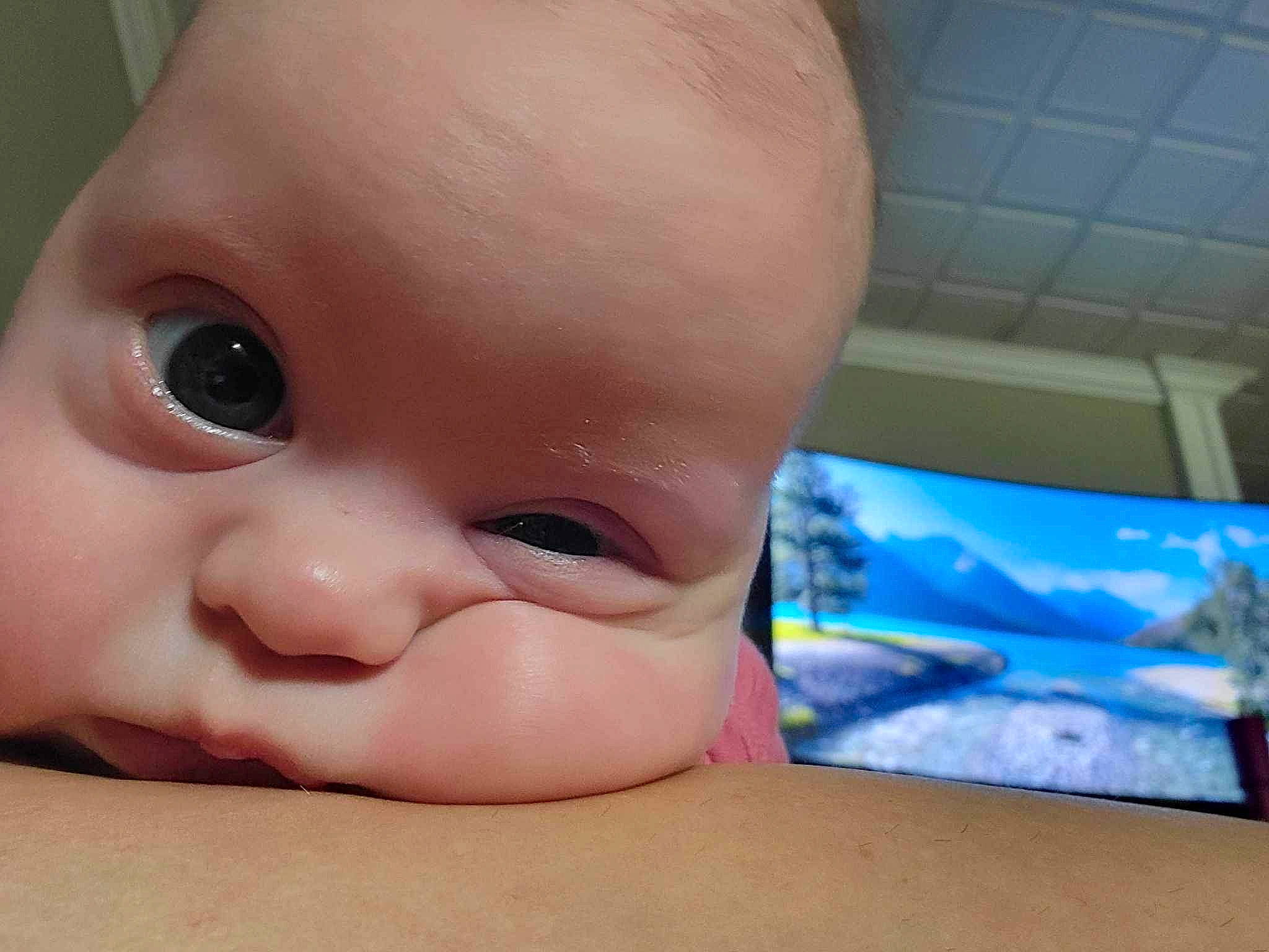 Adeline joined the competition — help win amazing prizes! baby, baby_making_funny_faces, bathing, cheek, child, eyelash, finger, flesh, foot, gesture, happy, iris, lip, mouth, nail, nose, person, thumb, toddler, toy