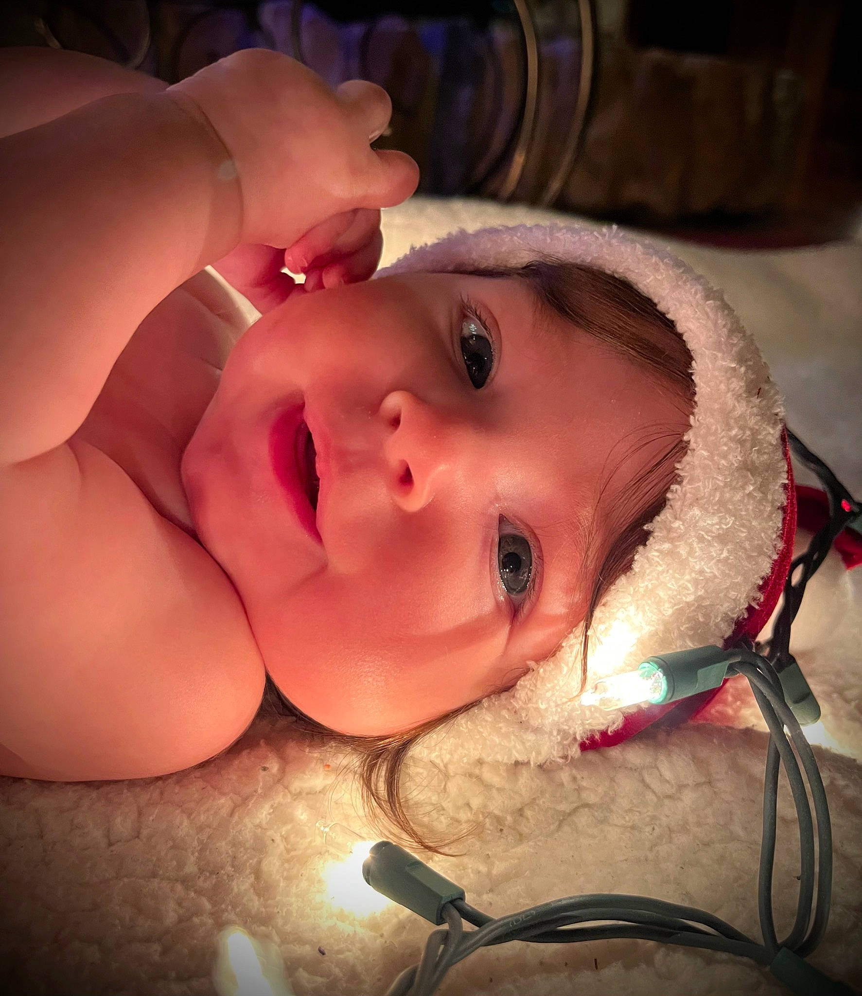 Lylah joined the competition — help win amazing prizes! baby, cheek, chest, cloud, ear, eye, eyelash, face, flash_photography, happy, head, headgear, headwear, human_body, lip, mouth, nose, person, pink, skin
