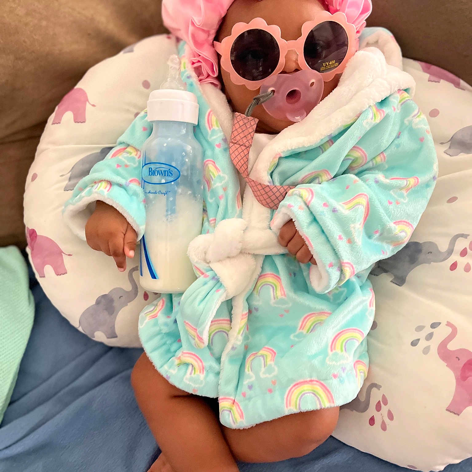 Nola Tru is registered to the contest to win money with this photo: baby, baby_products, baby_sleeping, baby_toddler_clothing, child, comfort, eyewear, finger, goggles, linens, mouth, nail, pink, skin, sleeve, sunglasses, thigh, toddler, toy, vision_care