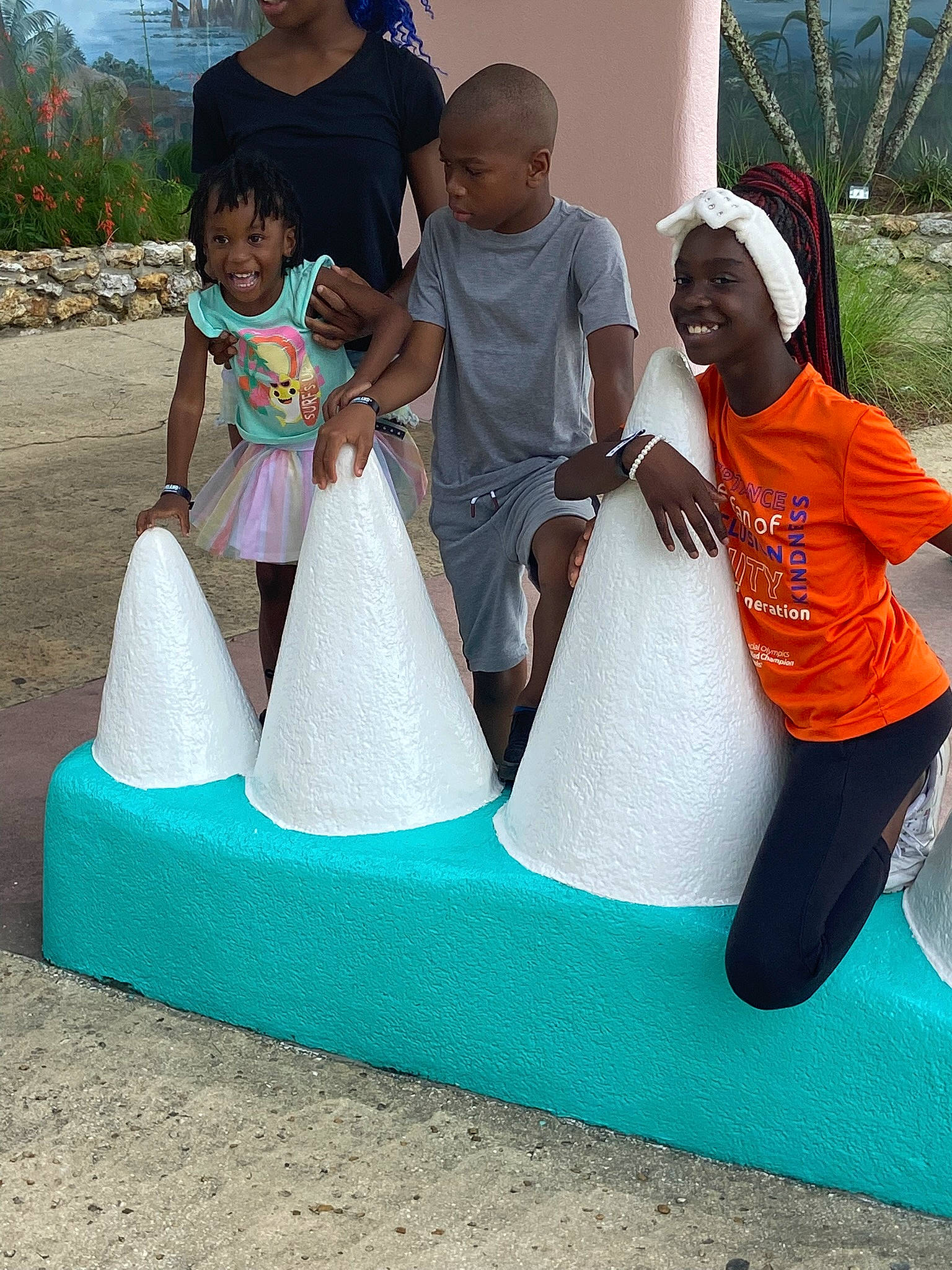 Ladonna joined the competition — help win amazing prizes! adaptation, aqua, azure, black, child, face, friendship, fun, happy, hat, headwear, joy, leisure, outdoor_play_equipment, people_in_nature, person, plant, recreation, sky, smile