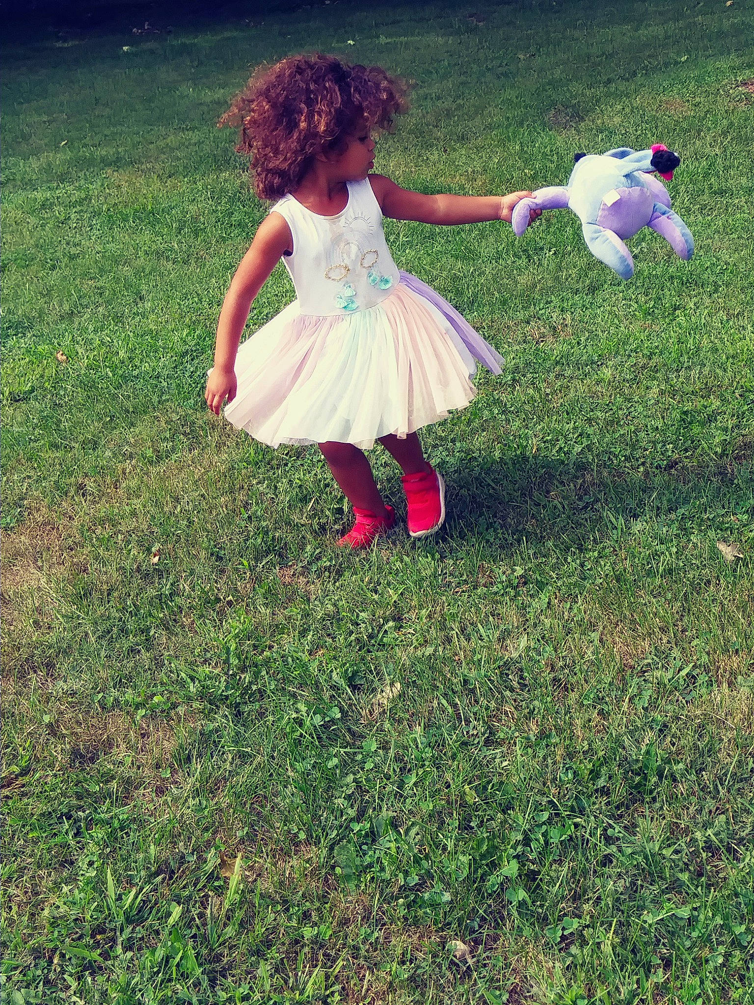 Anastacia Marie joined the competition — help win amazing prizes! child, clothing, dress, fun, girl, grass, grass_family, green, happiness, headwear, lawn, leaf, leisure, meadow, person, pink, plant, play, summer, toddler