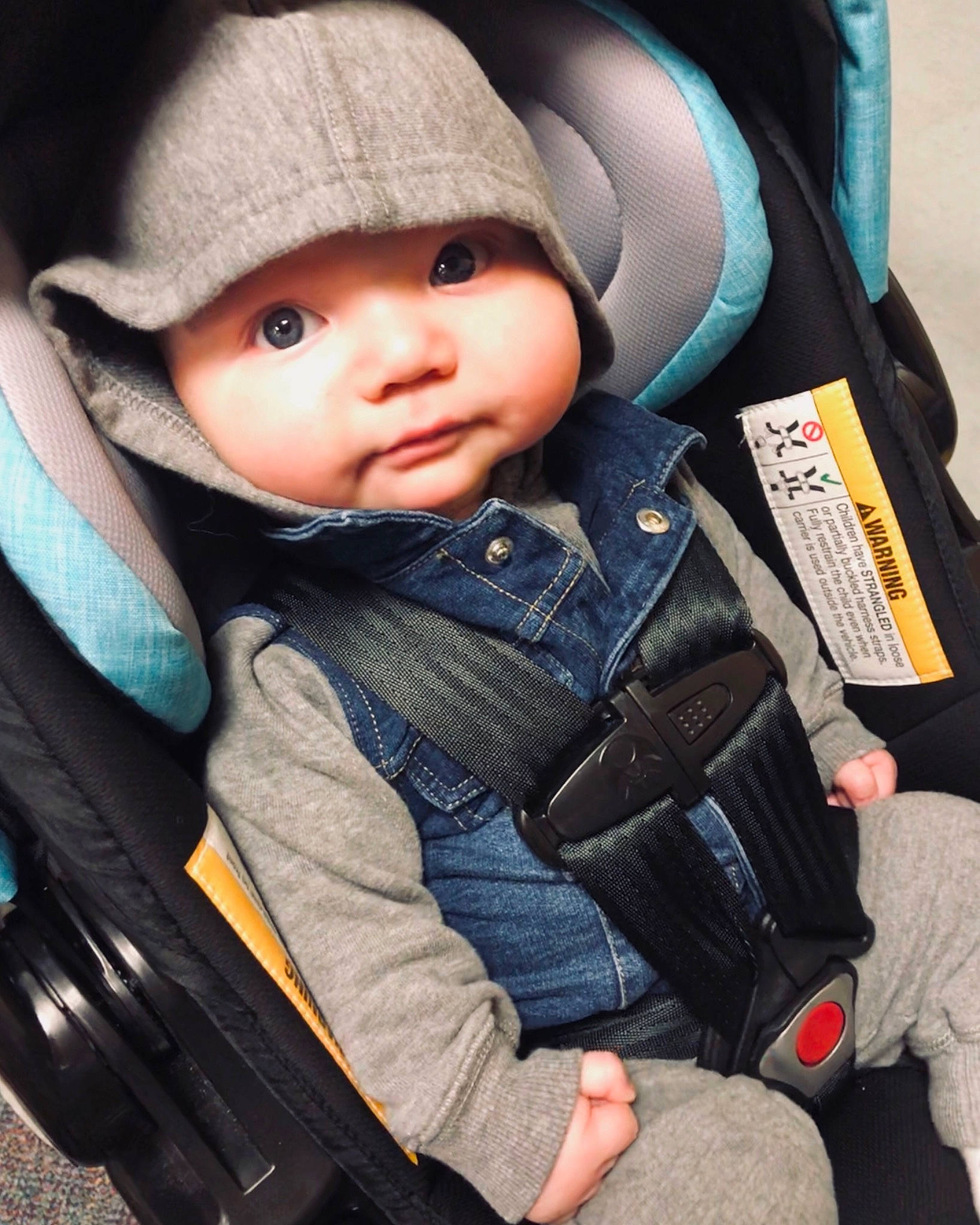 Dante joined the competition — help win amazing prizes! action_figure, auto_part, baby, baby_carriage, baby_in_car_seat, baby_products, car_seat, cheek, child, doll, headwear, outerwear, person, product, sitting, skin, toddler, toy