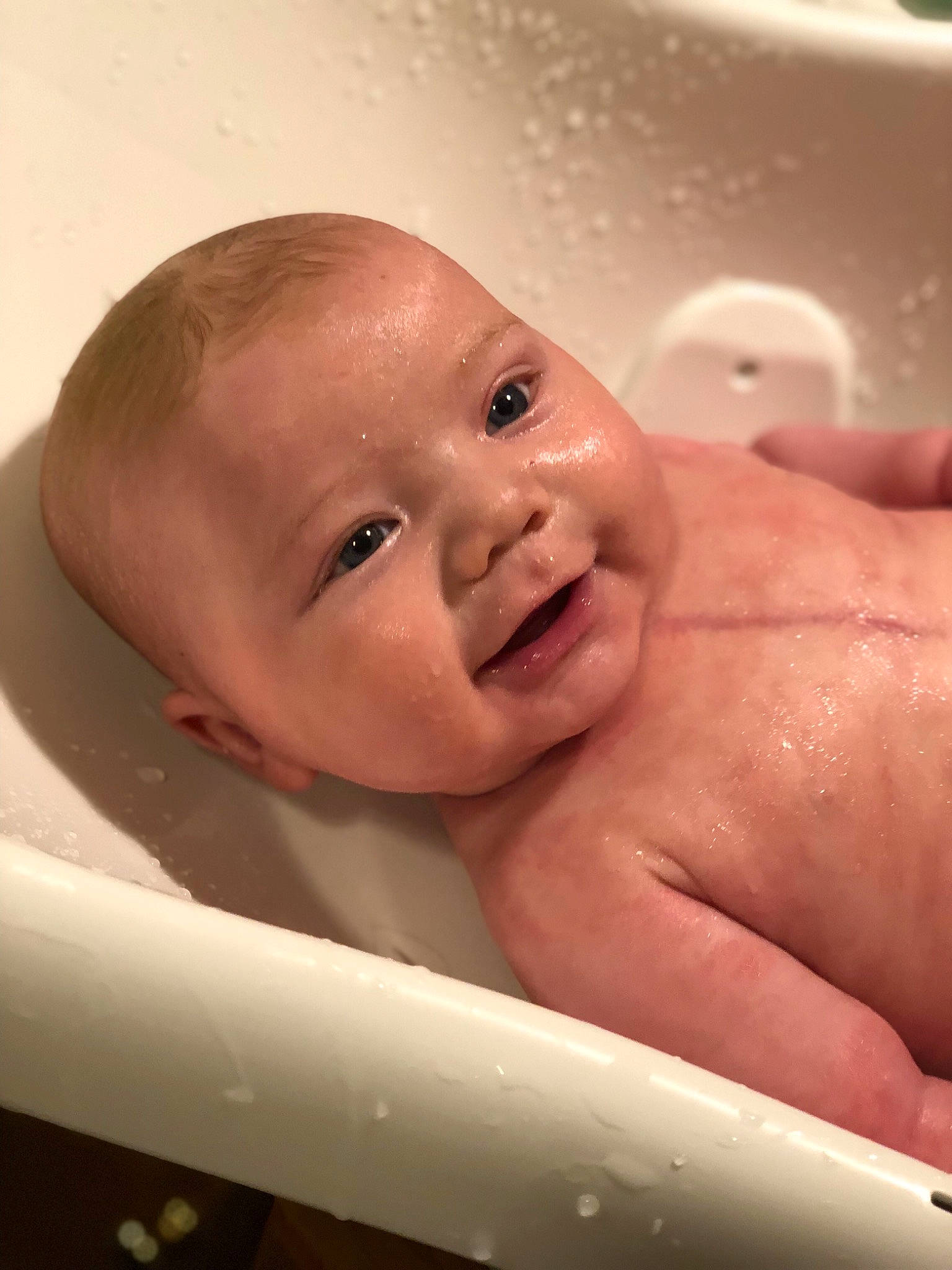 Dante joined the competition — help win amazing prizes! baby, baby_bathing, bathing, bathtub, cheek, child, face, head, nose, person, plumbing_fixture, skin, toddler, washing
