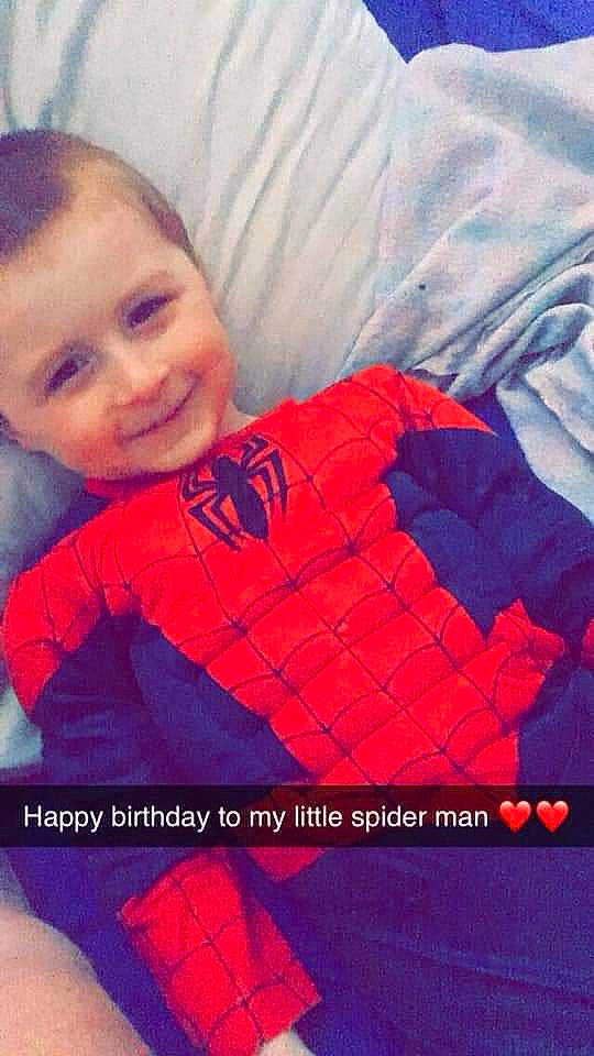 Keegan joined the competition — help win amazing prizes! baby, cheek, child, fictional_character, joy, person, spider_man, toddler