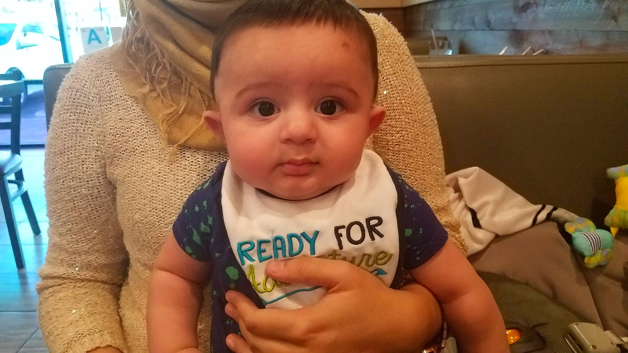 Mustafa is registered to the contest to win money with this photo: baby, baby_toddler_clothing, cheek, child, chin, ear, eyebrow, eyelash, finger, hand, happy, iris, mammal, mouth, nail, nose, person, skin, thumb, toddler