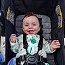 Atlas joined the competition — help win amazing prizes! baby, child, smiling, stroller, onesie, clothing, happy, face, infant, seatbelt, safety_harness, outdoor, cute, cheerful, person, young_child, head, expression, baby_clothes, joy