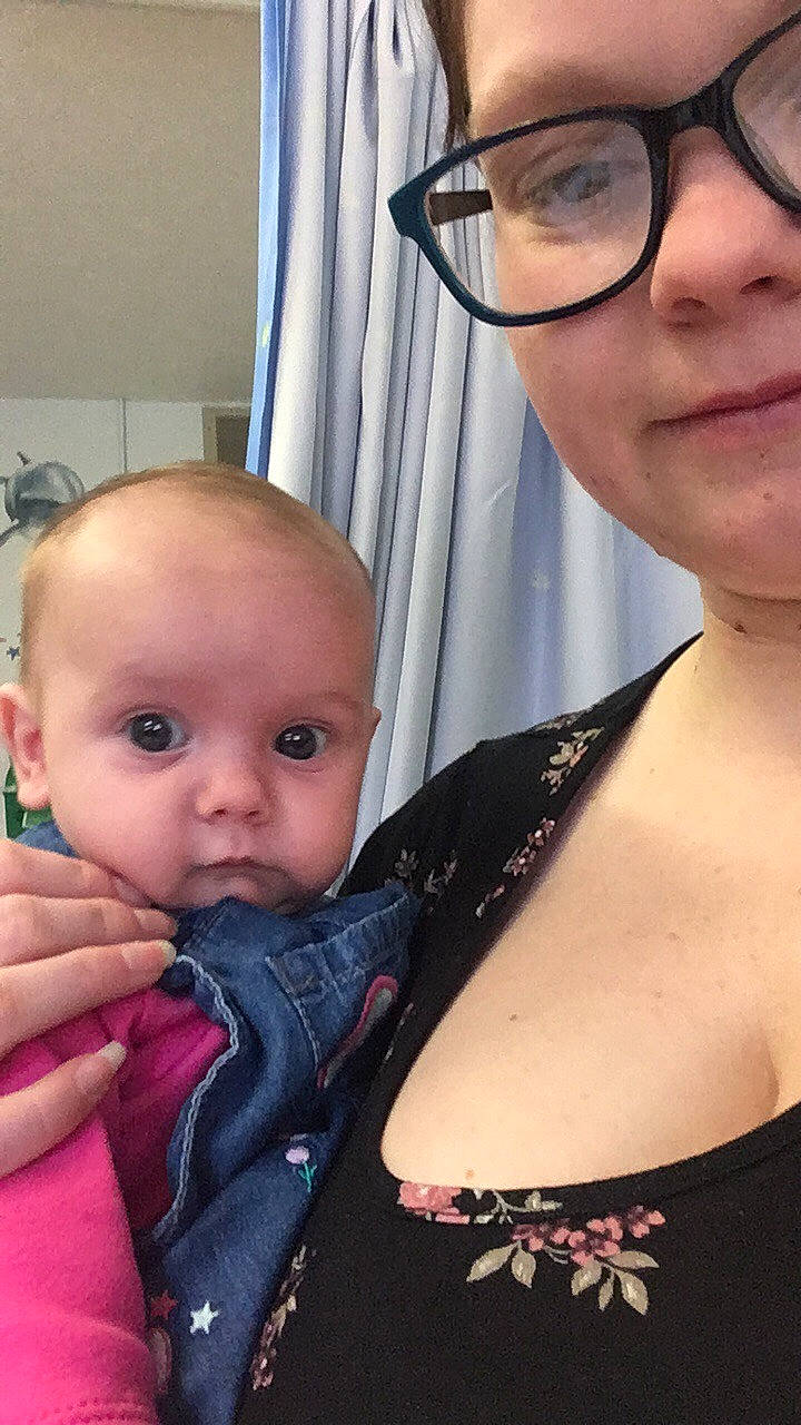 Ellie-mae is registered to the contest to win money with this photo: arm, baby, cheek, chest, child, eye, eyebrow, eyewear, face, glasses, head, lip, mother, neck, nose, person, photography, selfie, shoulder, skin