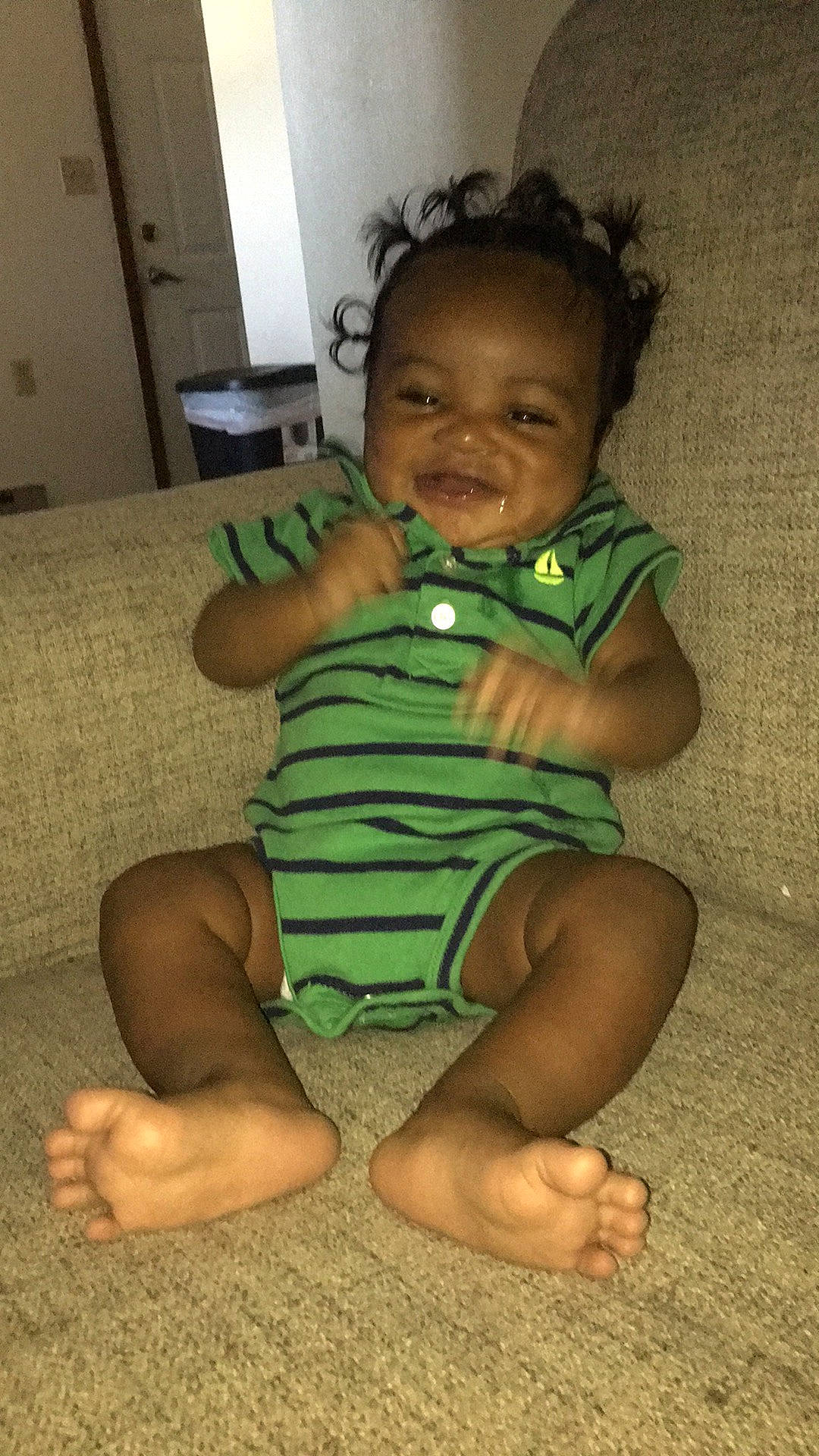 Israel joined the competition — help win amazing prizes! baby_toddler_clothing, barefoot, cheek, eye, finger, foot, fun, happy, head, human_body, human_leg, knee, nose, person, skin, sleeve, smile, thigh, thumb, toddler