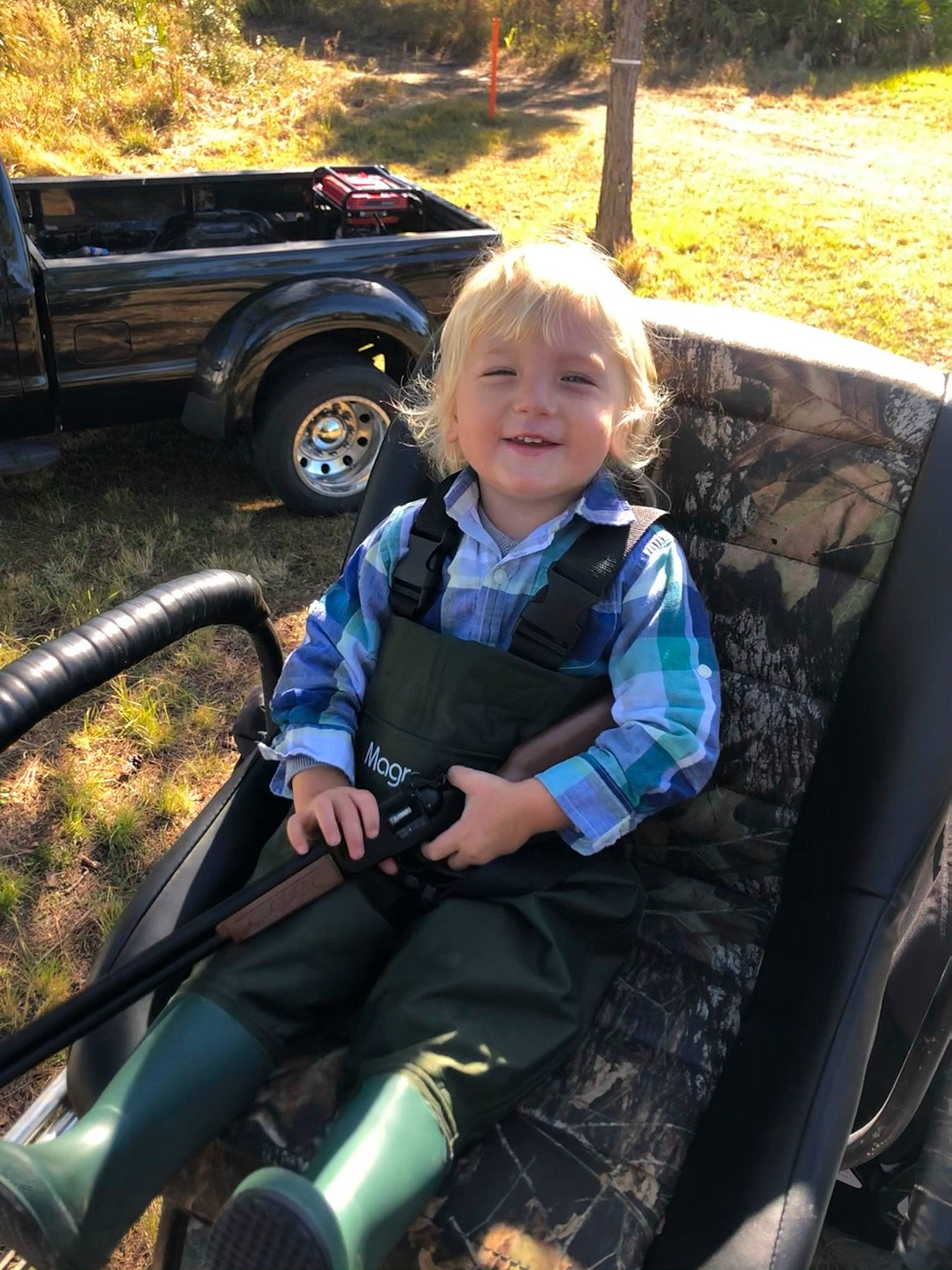 Jax joined the competition — help win amazing prizes! auto_part, automotive_design, automotive_exterior, automotive_tire, automotive_wheel_system, bumper, fender, fun, grass, joy, leisure, mode_of_transport, motor_vehicle, person, plant, recreation, smile, tire, toddler, tree