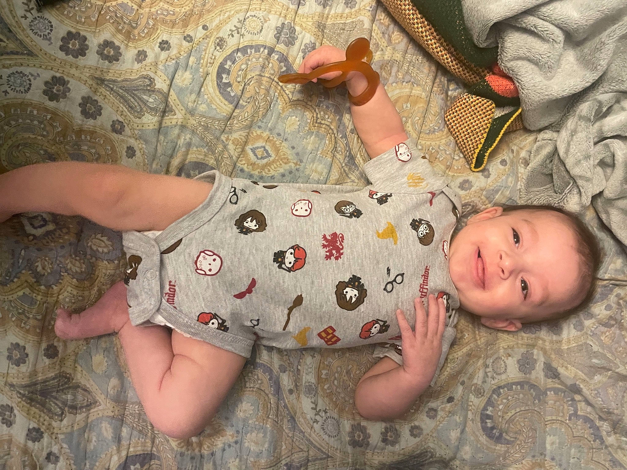 Jack Anthony joined the competition — help win amazing prizes! baby, baby_toddler_clothing, cheek, child, comfort, eye, finger, hand, head, headgear, human_body, joy, mammal, mouth, nose, pattern, person, skin, sleeve, toddler