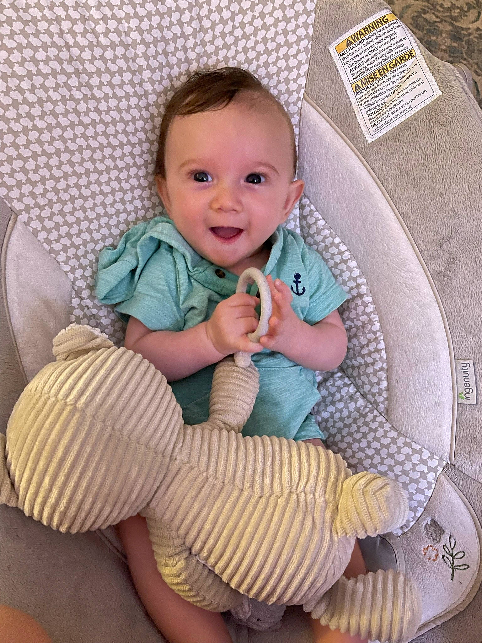 Luke joined the competition — help win amazing prizes! baby, baby_products, baby_toddler_clothing, beauty, cheek, child, comfort, happy, linens, pattern, person, product, sitting, skin, sleeve, smile, sock, textile, thigh, thumb