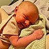 Summer joined the competition — help win amazing prizes! newborn, baby, smiling, sleeping, blanket, polka_dot, infant, soft_fabric, resting, peaceful, cute, skin, hand, face, indoors, cozy, warm, portrait, child, toddler