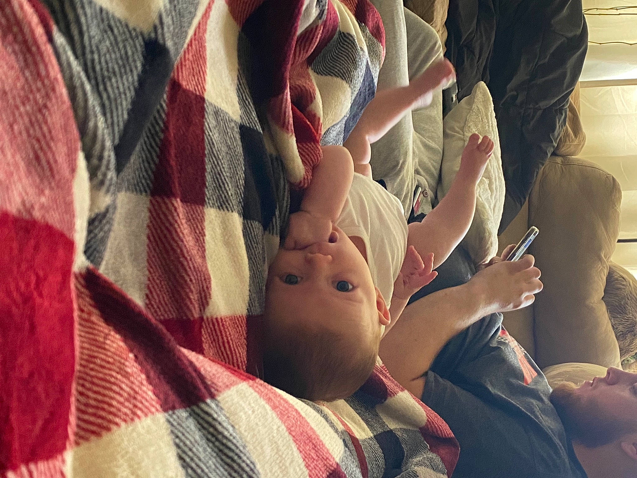 Baylee joined the competition — help win amazing prizes! abdomen, comfort, cool, elbow, eyewear, finger, gesture, hand, hat, jeans, knee, nail, neck, person, plaid, summer, sunglasses, tartan, thigh, thumb