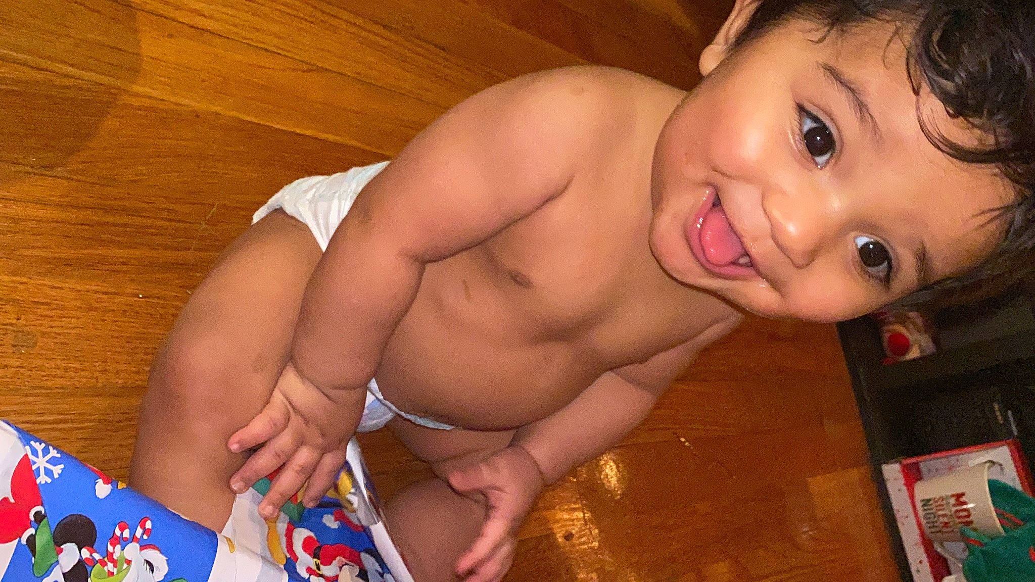 Jariel is registered to the contest to win money with this photo: baby, cheek, chest, child, eyebrow, finger, happy, human_body, iris, joy, lip, mouth, muscle, nose, organ, person, skin, smile, stomach, thigh