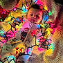 Rosarita joined the competition — help win amazing prizes! baby, blanket, child, christmas, christmas_lights, colorful_lights, cozy, cute, face, festive, hand, holiday, holiday_decor, indoor, ornament, pajamas, smiling, soft_texture, toddler, warm