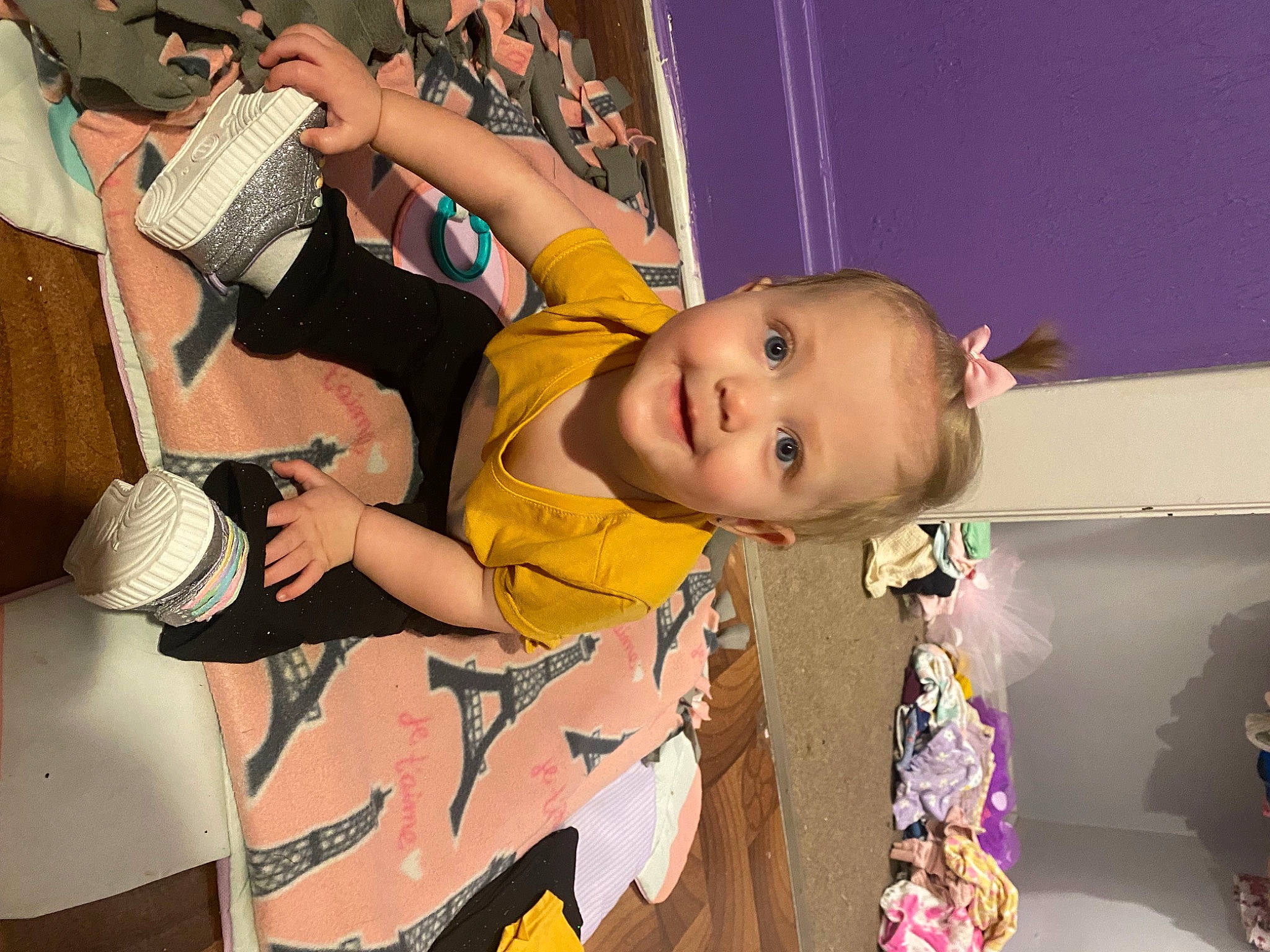 Karter joined the competition — help win amazing prizes! baby, baby_products, baby_toddler_clothing, child, fun, happy, joy, leisure, mouth, party, person, play, room, sandal, shorts, smile, t_shirt, thigh, toddler