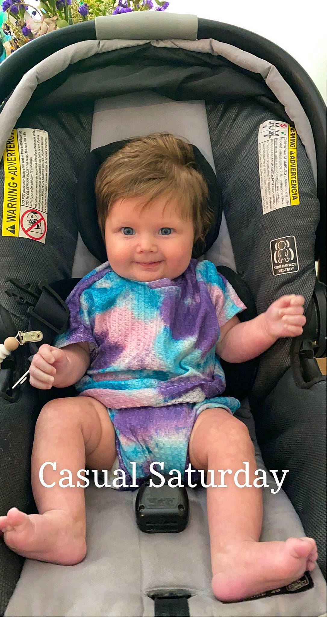 Mabel joined the competition — help win amazing prizes! baby_carriage, baby_products, baby_toddler_clothing, beauty, car_seat, child, comfort, fashion, finger, happy, head, lap, leg, person, photograph, product, sitting, snapshot, thigh, toddler