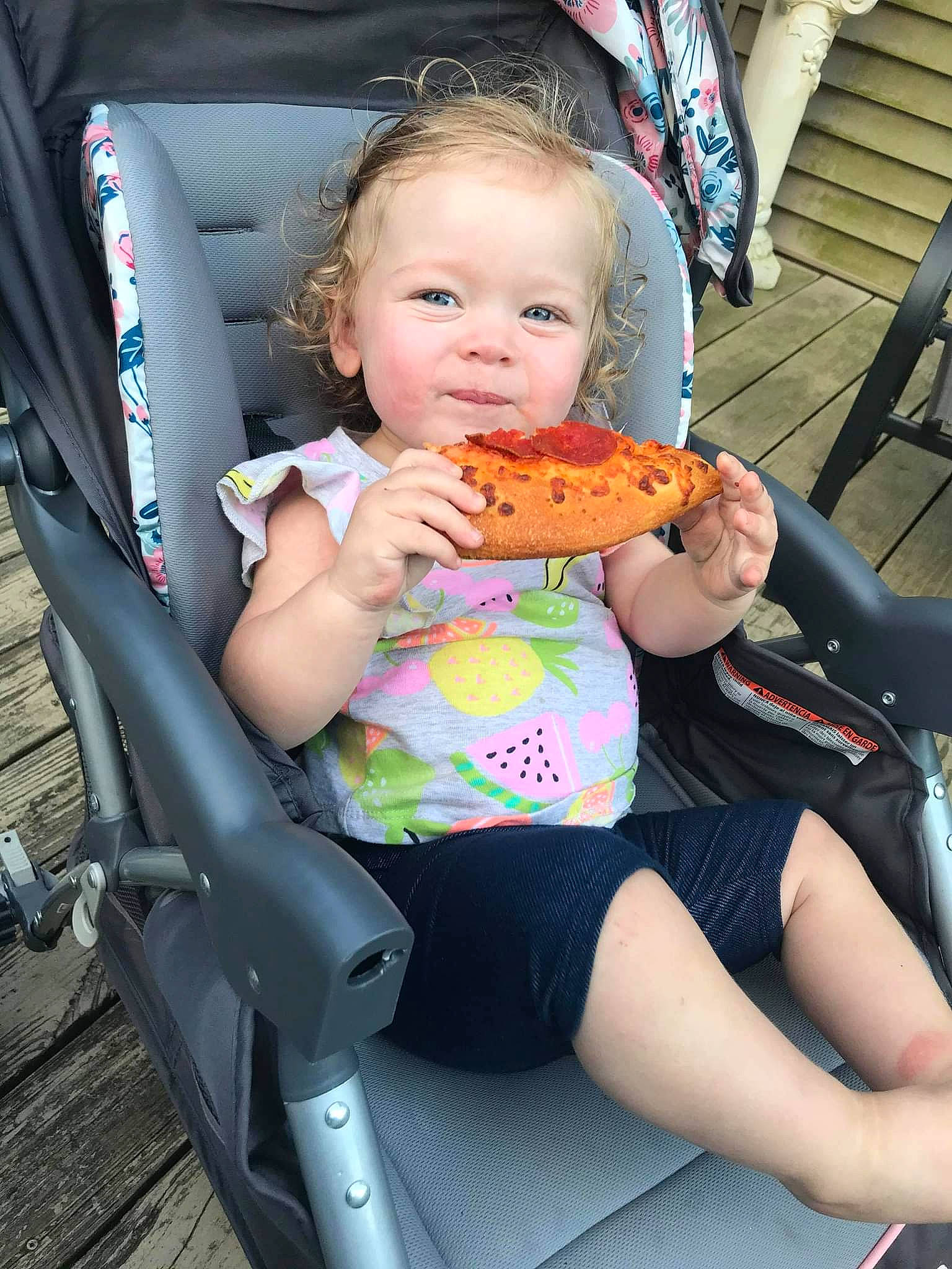 Arya is registered to the contest to win money with this photo: auto_part, baby, baby_carriage, car_seat, comfort, facial_expression, finger, fun, knee, lap, leg, leisure, motor_vehicle, person, product, shoe, skin, smile, thigh, toddler