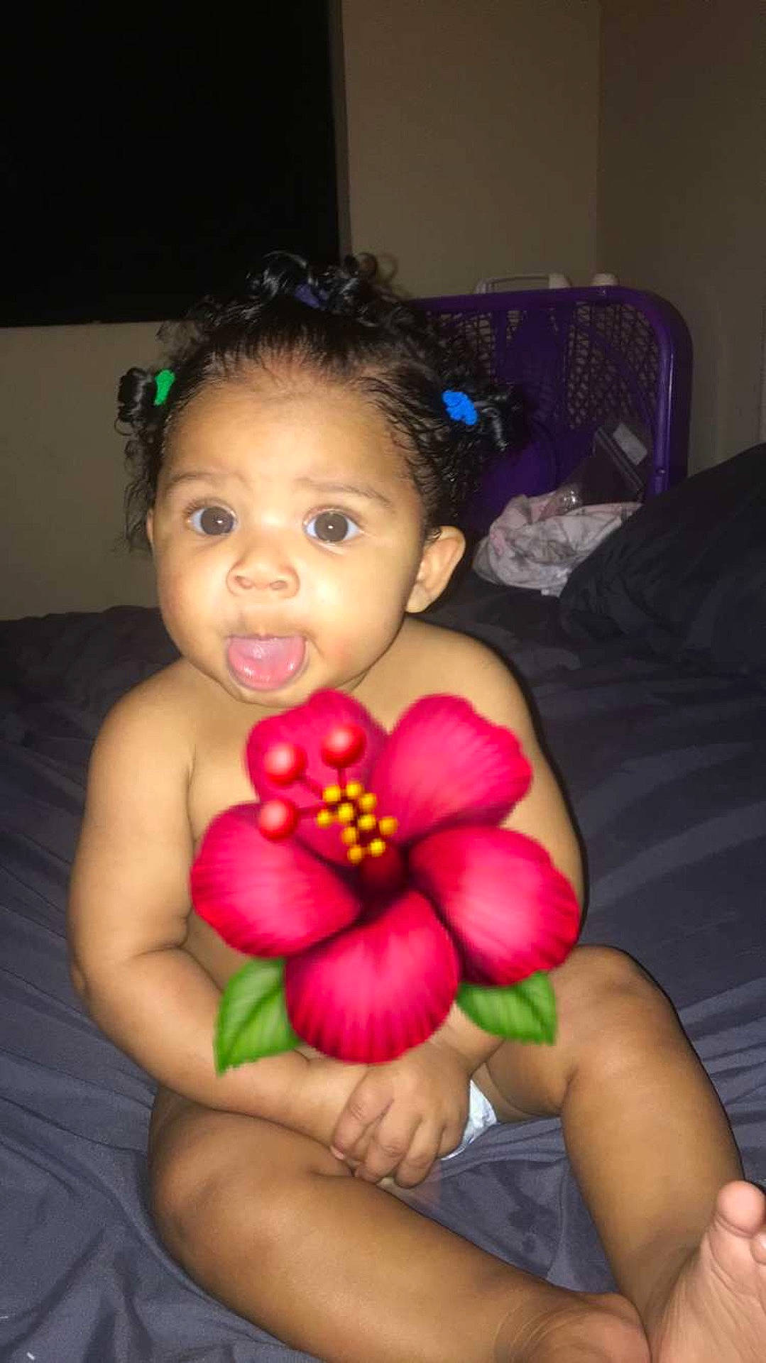 E'Manni joined the competition — help win amazing prizes! abdomen, black_hair, cheek, child, finger, fun, girl, hand, human_hair_color, infant, joint, leg, lip, mouth, muscle, person, sitting, skin, smile, toddler