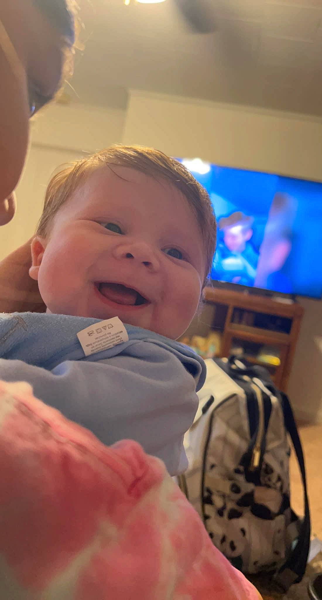 Tristen joined the competition — help win amazing prizes! baby, cheek, chin, comfort, ear, eye, face, facial_expression, finger, fun, gesture, hairstyle, happy, iris, lip, mouth, nose, person, skin, smile