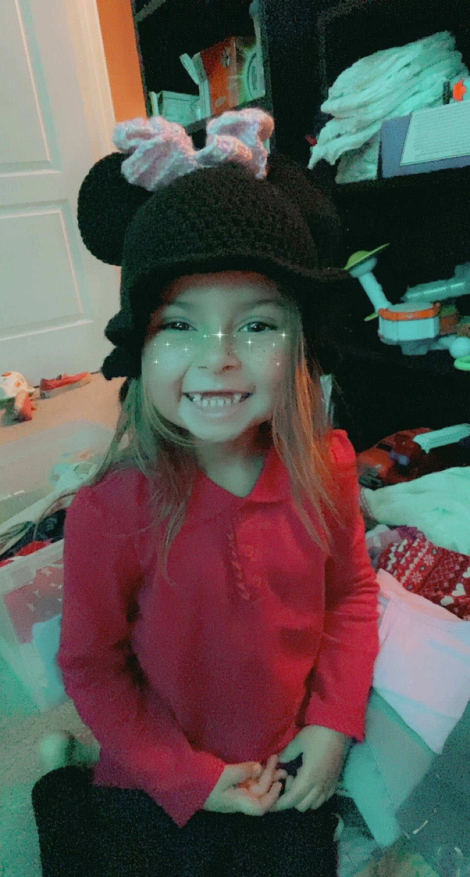 Alysia is registered to the contest to win money with this photo: cap, child, costume, costume_hat, fashion_accessory, fedora, fun, hair_coloring, happy, hat, headgear, headwear, helmet, joy, lip, long_hair, magenta, person, pink, smile