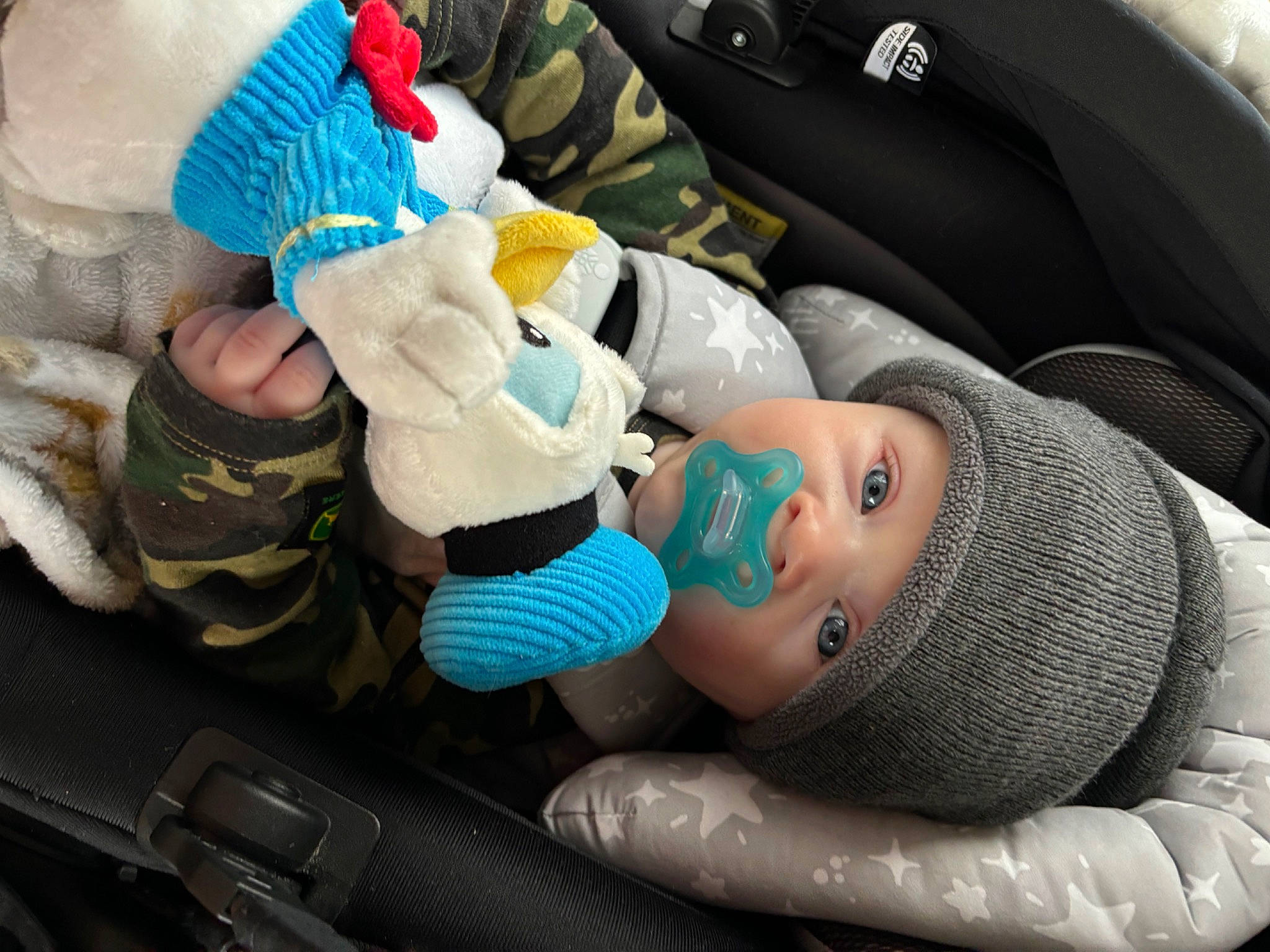 Bryson is registered to the contest to win money with this photo: arm, auto_part, baby, baby_carriage, baby_products, car_seat, child, comfort, family_car, headwear, health_care, linens, luxury_vehicle, medical, medical_procedure, nail, person, plastic, service, toddler