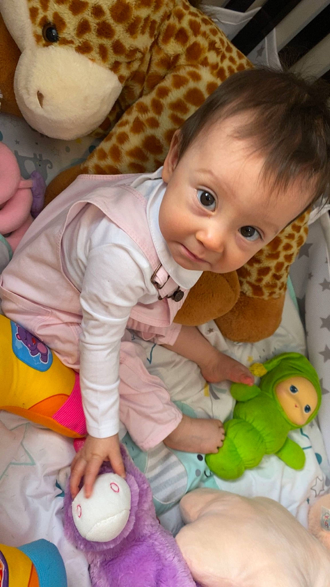 Isabella Caudillo joined the competition — help win amazing prizes! baby, baby_toddler_clothing, cheek, child, comfort, eye, face, finger, hand, head, human_body, iris, mouth, nose, person, pink, product, skin, textile, thumb