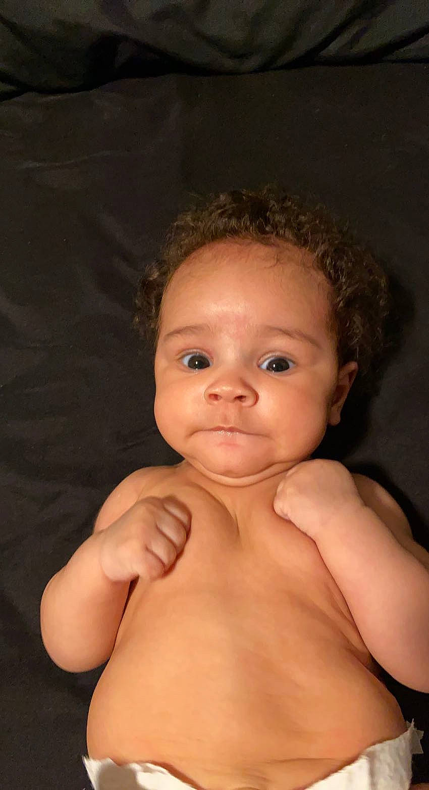 Elianna joined the competition — help win amazing prizes! arm, baby, cheek, chest, ear, elbow, eyelash, finger, flash_photography, gesture, hand, human_body, iris, lip, neck, nose, person, skin, smile, stomach