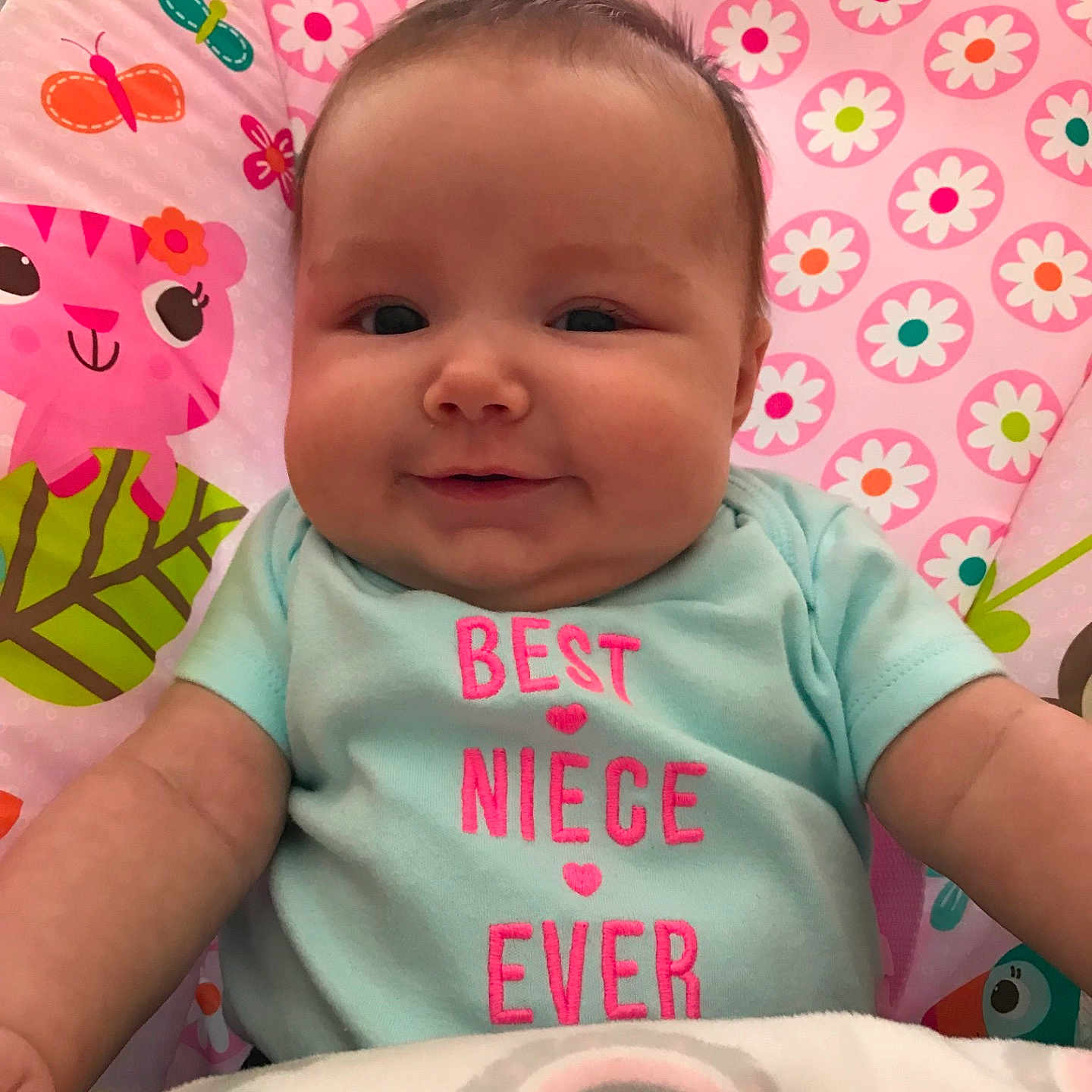 Emmarie is registered to the contest to win money with this photo: bedtime, cheek, child, eye, finger, girl, hand, infant, iris, lip, mouth, nail, nose, pink, play, product, skin, smile, sweetness, toddler