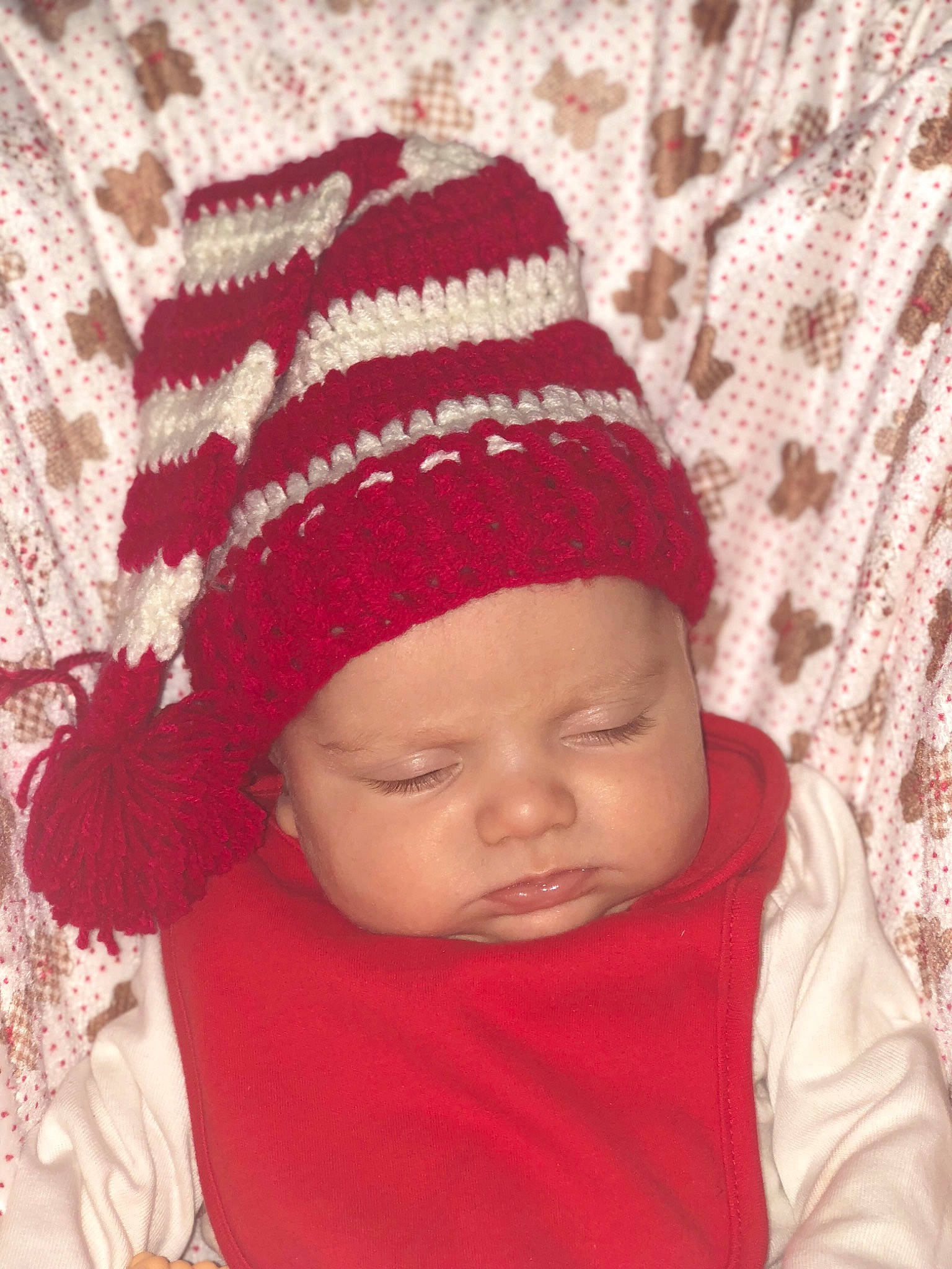 Christine joined the competition — help win amazing prizes! beanie, bonnet, cap, cheek, child, crochet, girl, hair_accessory, hat, headgear, infant, knit_cap, knitting, person, smile, textile, toddler, wool, woolen
