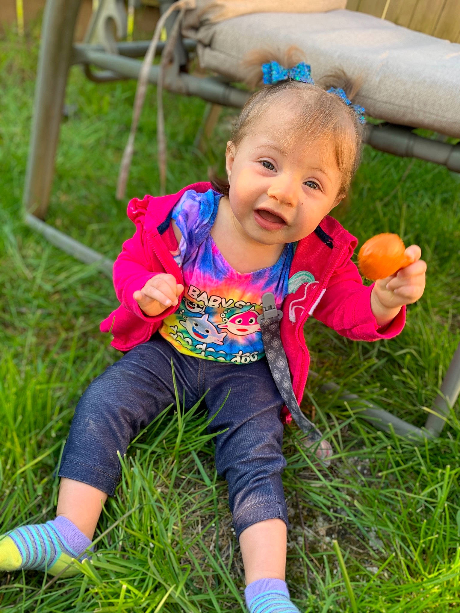 Amiah is registered to the contest to win money with this photo: baby, child, flower, fun, grass, happy, leisure, meadow, people, person, plant, play, skin, smile, spring, summer, toddler, vacation