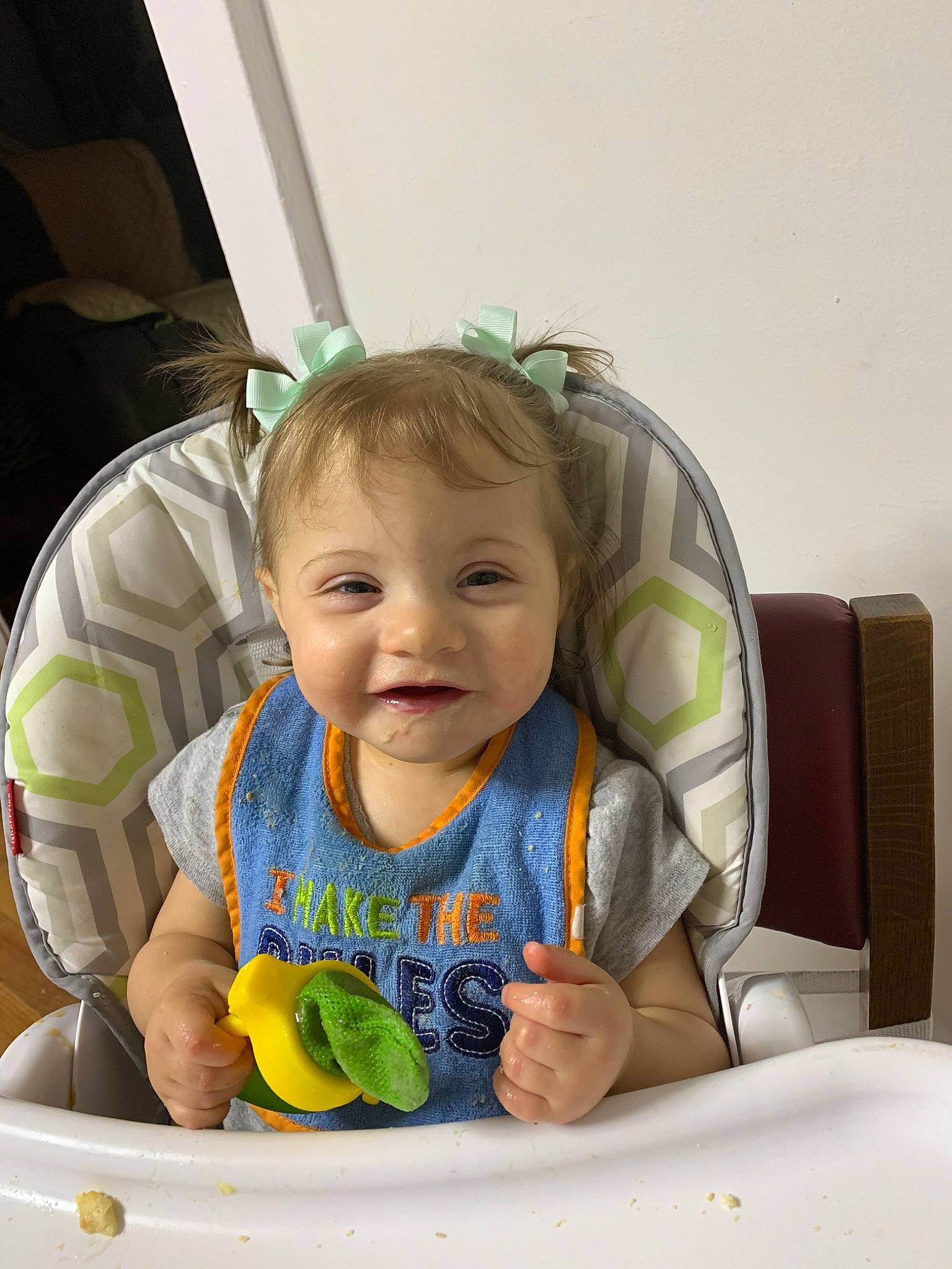 Amiah is registered to the contest to win money with this photo: baby, child, comfort_food, eating, person, skin, toddler