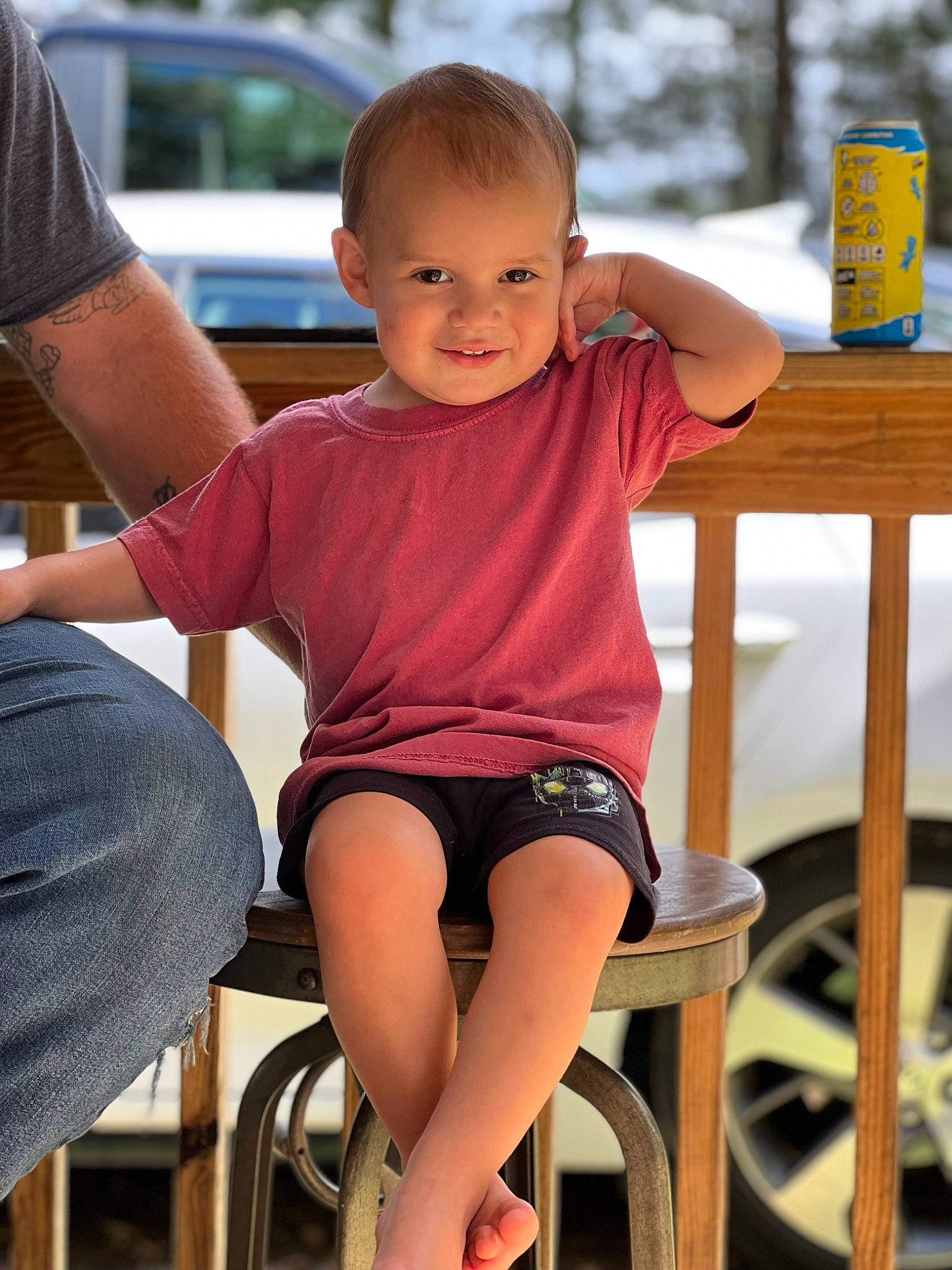 Noah joined the competition — help win amazing prizes! baby_toddler_clothing, cheek, child, chin, eye, happy, human_leg, joint, joy, knee, leg, leisure, person, shorts, shoulder, skin, sleeve, smile, summer, thigh