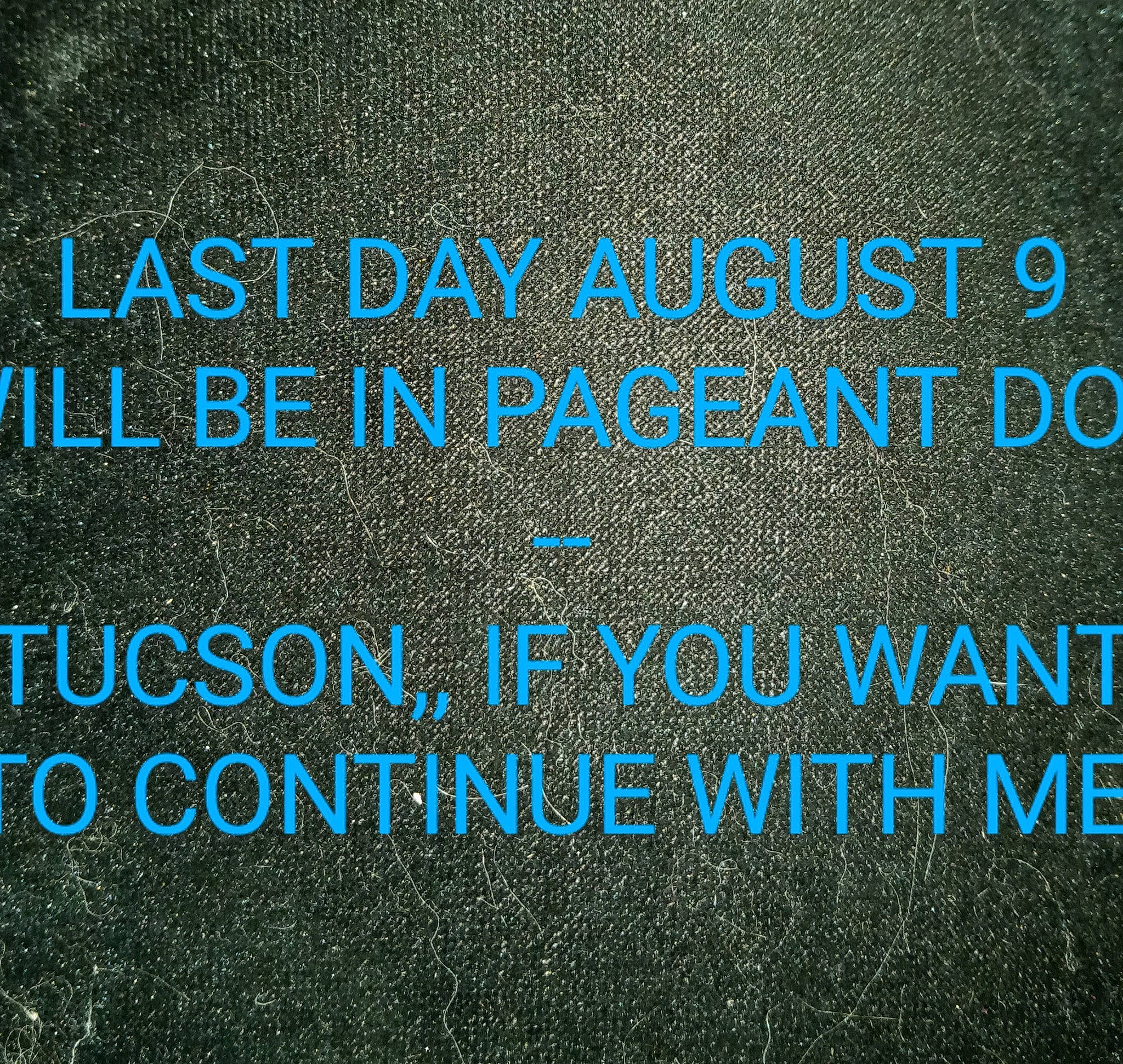 Sebastian is registered to the contest to win money with this photo: asphalt, brand, electric_blue, font, graphics, pattern, road_surface, tar